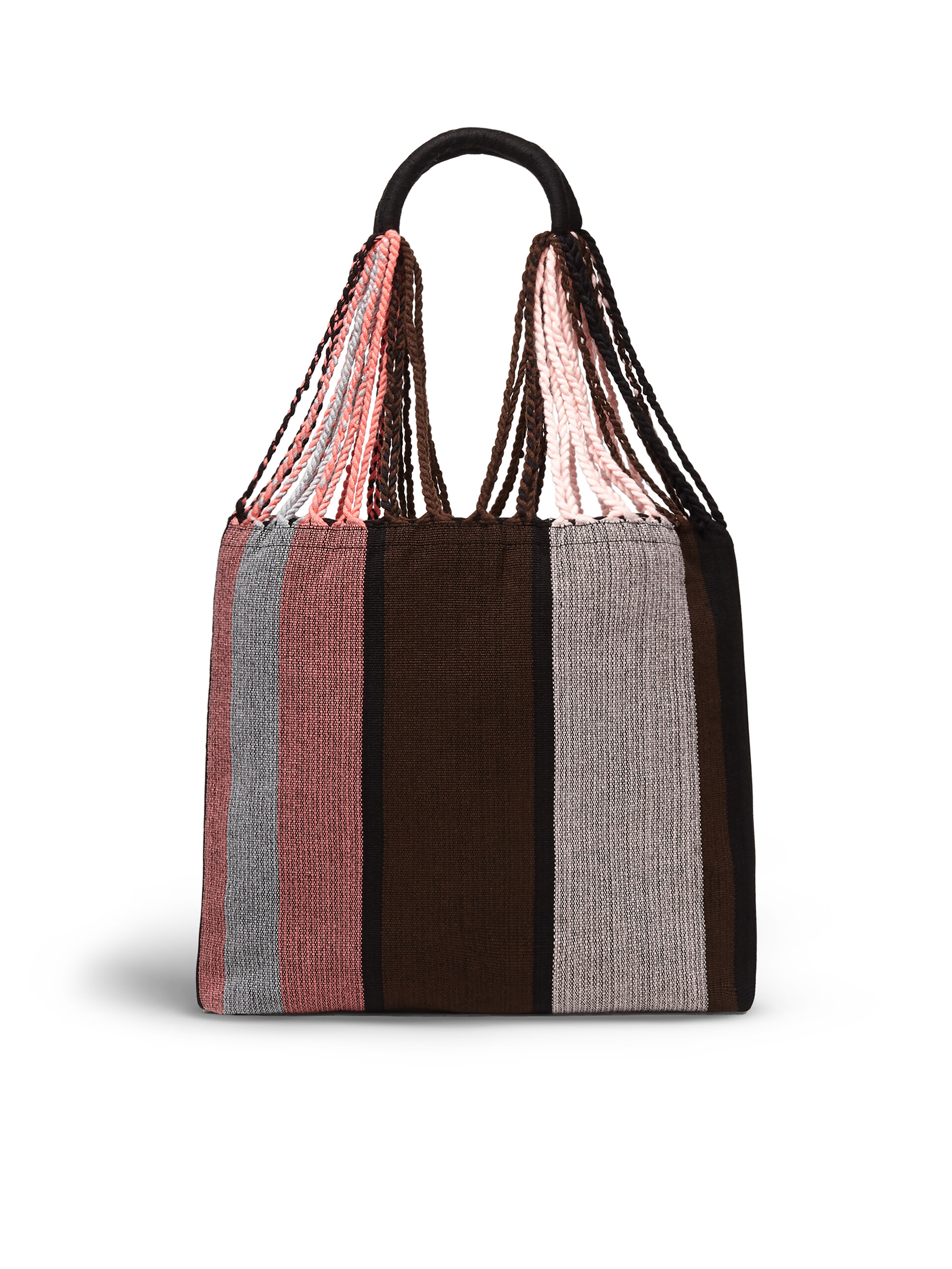 MARNI MARKET ポリエステル ショッピングバッグ ハンモック風ハンドル付き グレー/ターコイズ/レッド - ハンドバッグ - Image 3