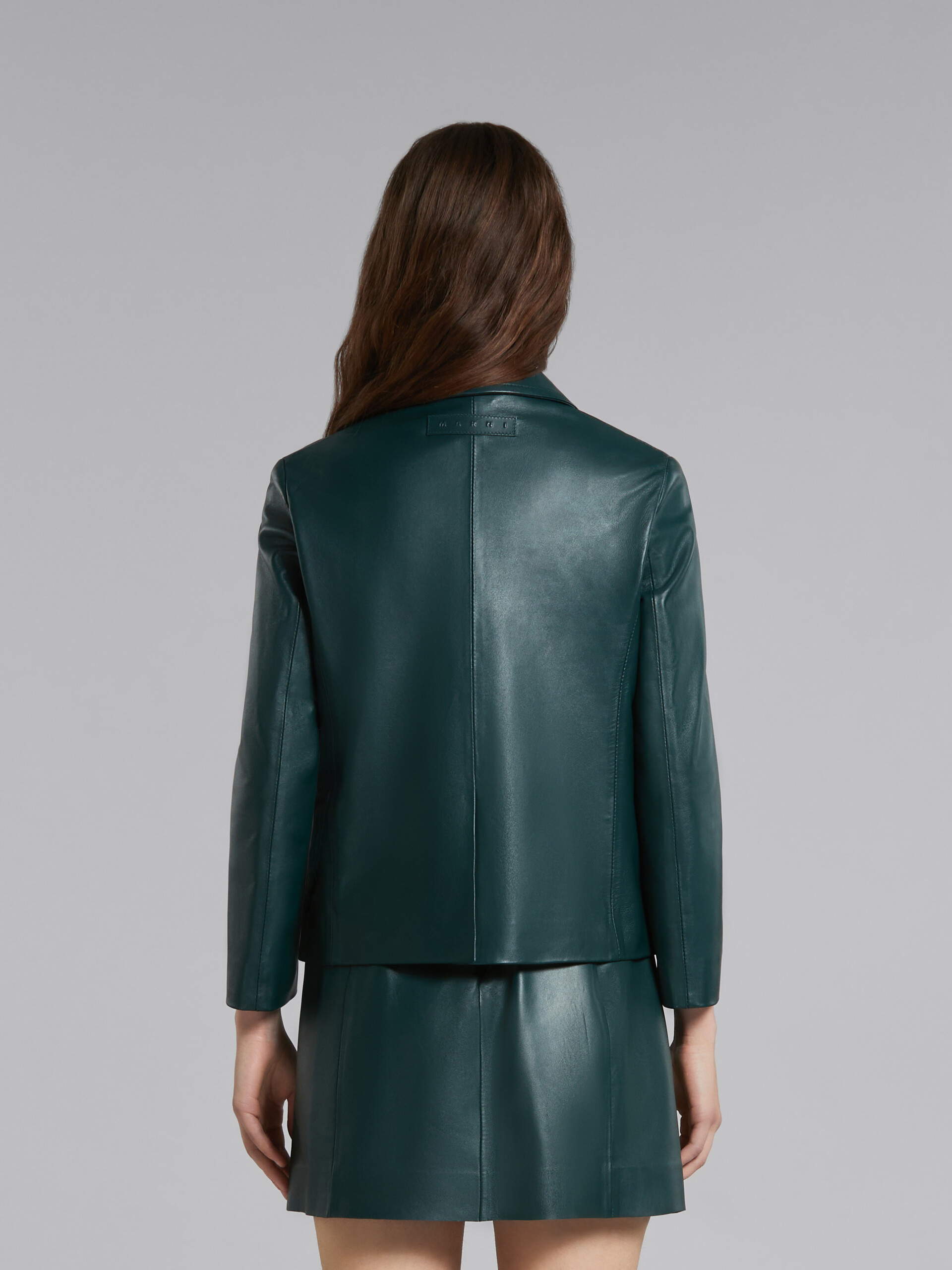 Grüne Lederjacke | Marni