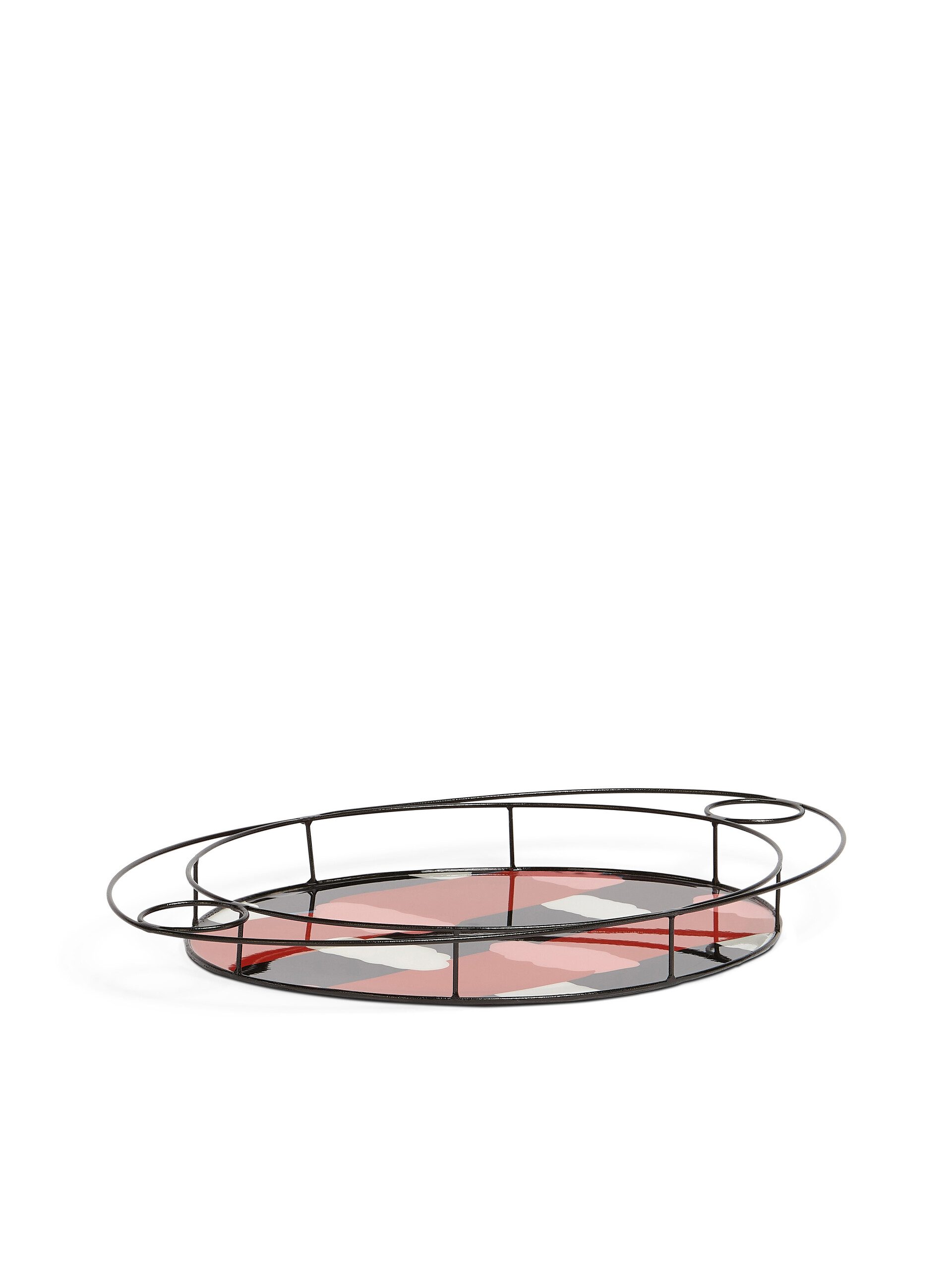 MARNI MARKET oval tray in iron colourblock resin - Accessories - Image 2