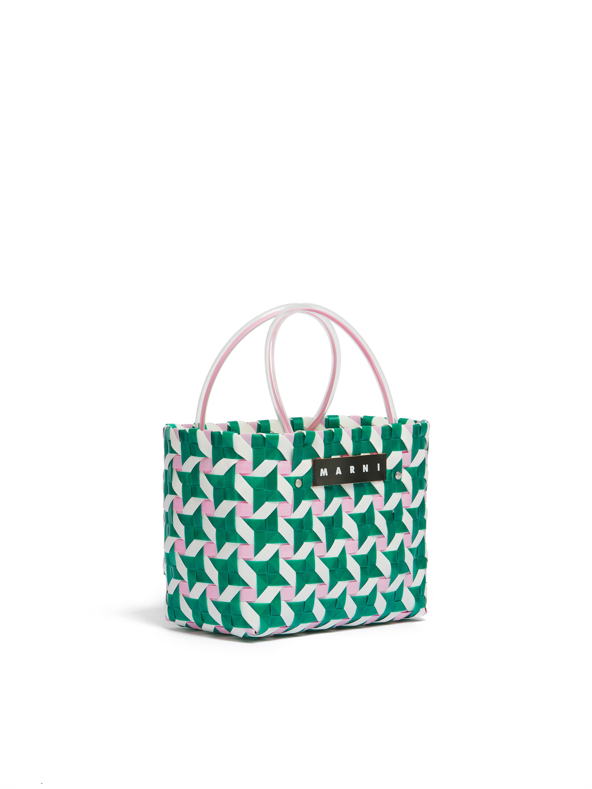 Pink star MARNI MARKET MINI BASKET Bag - Shopping Bags - Image 2