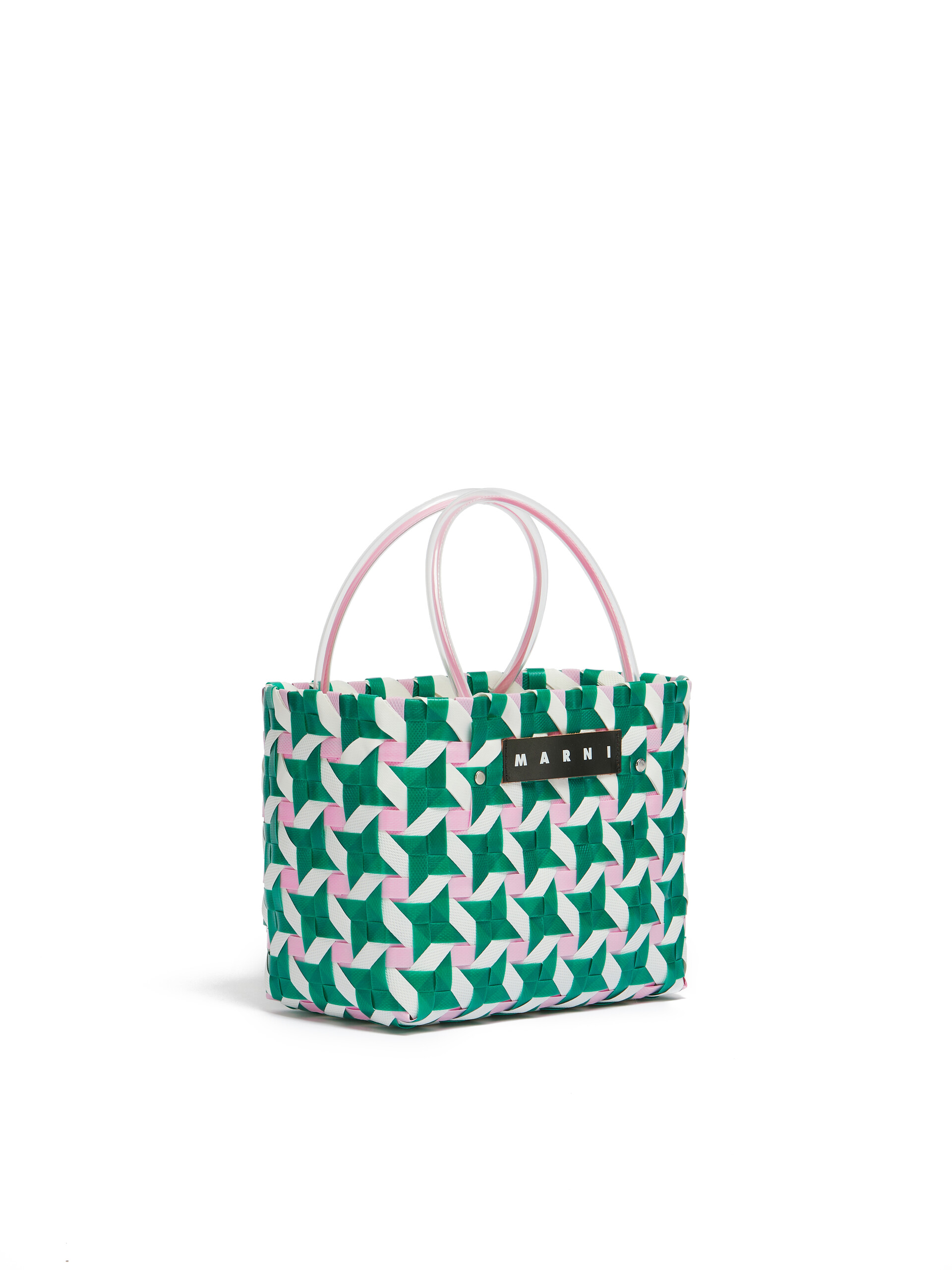 MARNI MARKET MINI-KORBTASCHE mit grünem Stern | Marni