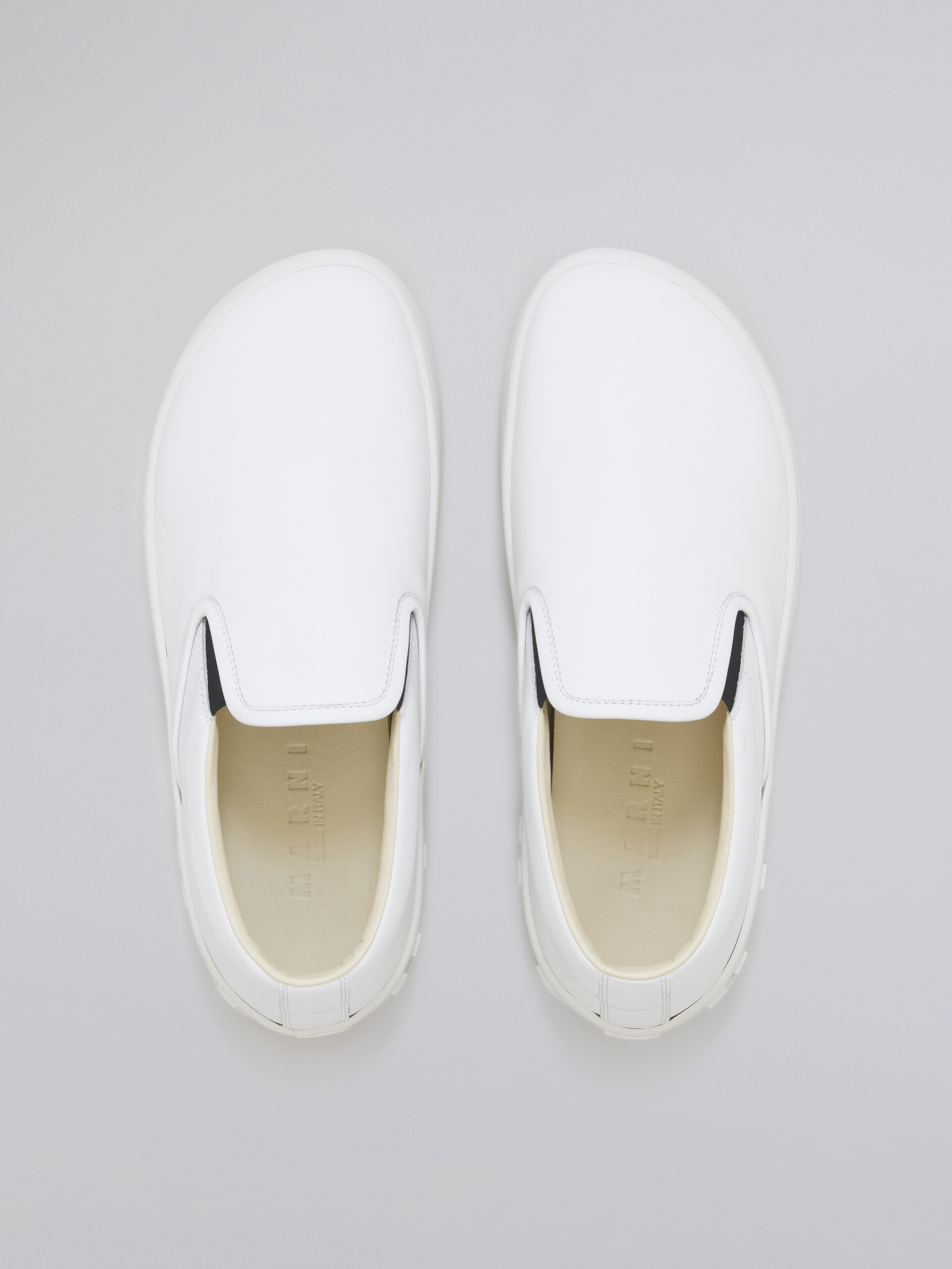 Calfskin slip-on sneaker with maxi logo on the heel - Sneakers - Image 4