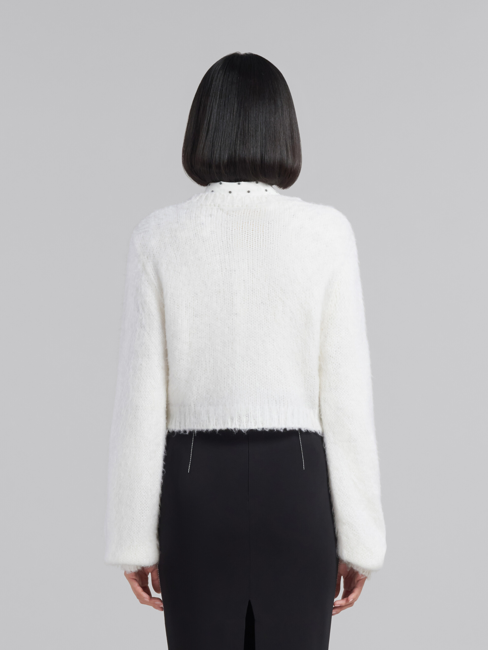 White mohair jumper - Pullovers - Image 3