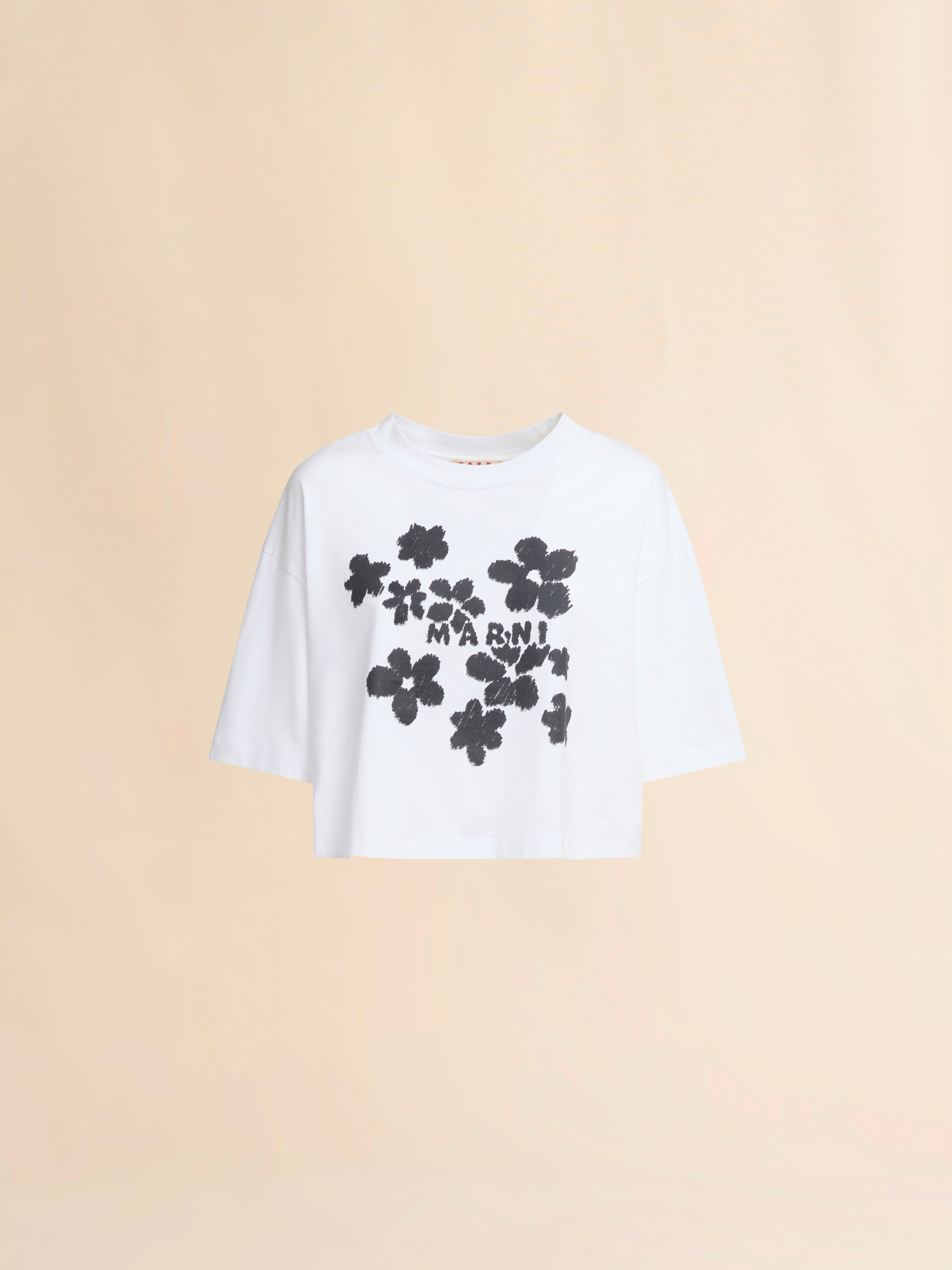Daisy Garden print jersey cotton T-shirt - T-shirts - Image 1