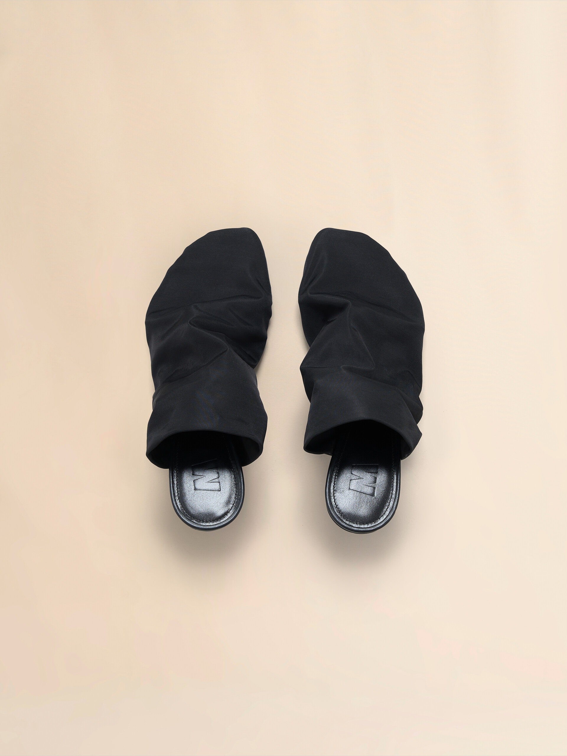 Black stretch-tulle Moonlight sandal - Sandals - Image 4
