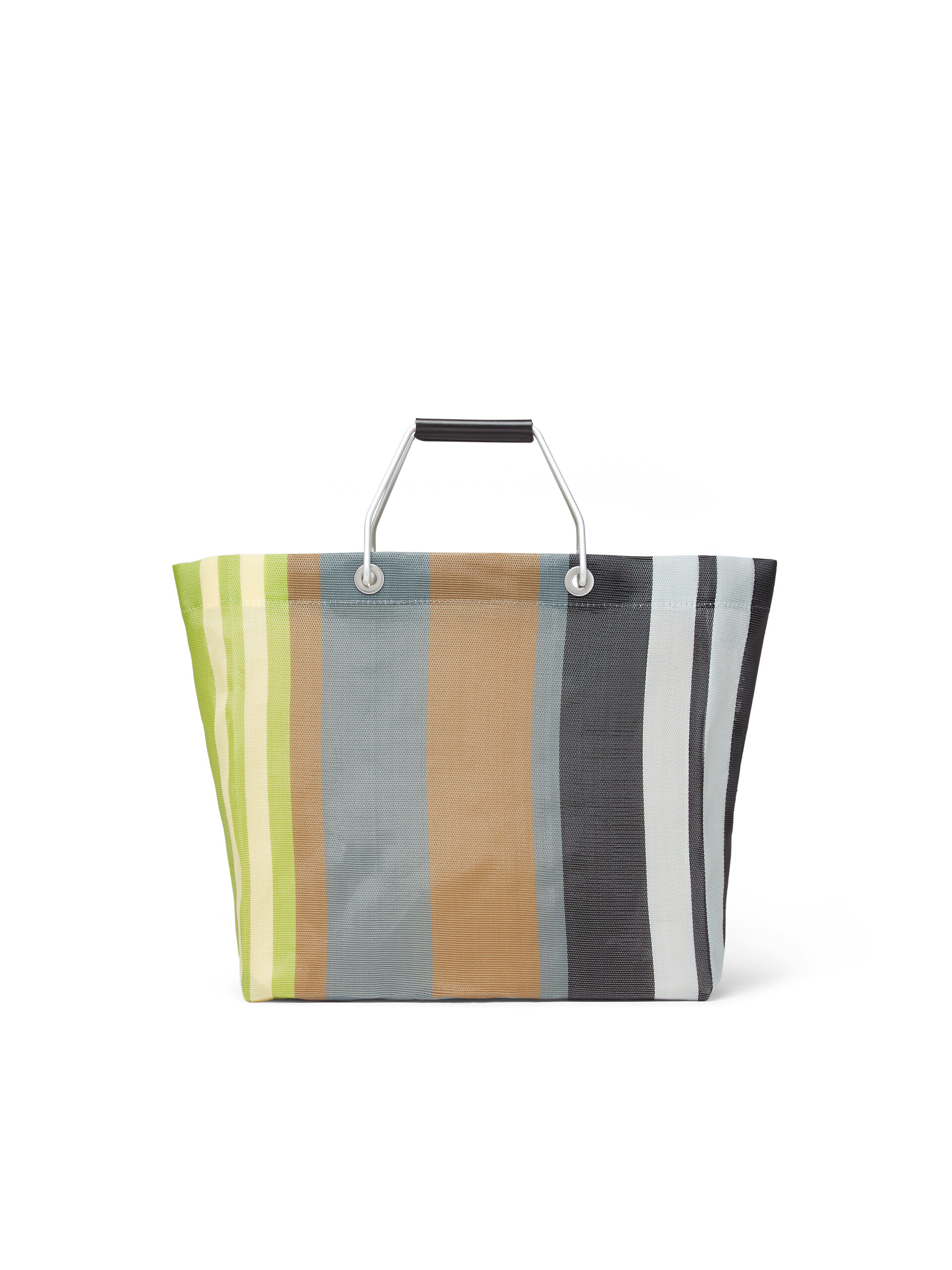 MARNI MARKET STRIPE multicolor grey bag - Bags - Image 3