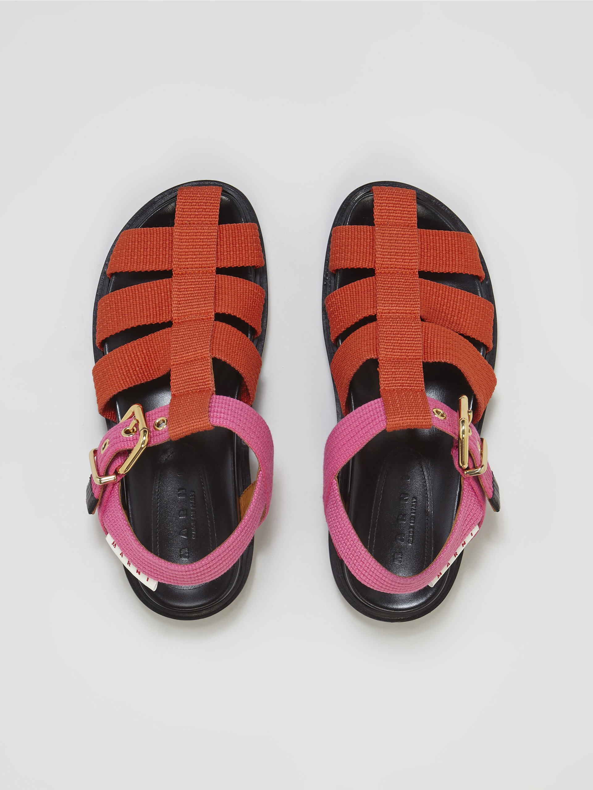 Pink and Orange ribbon Fussbett sandal - Sandals - Image 4