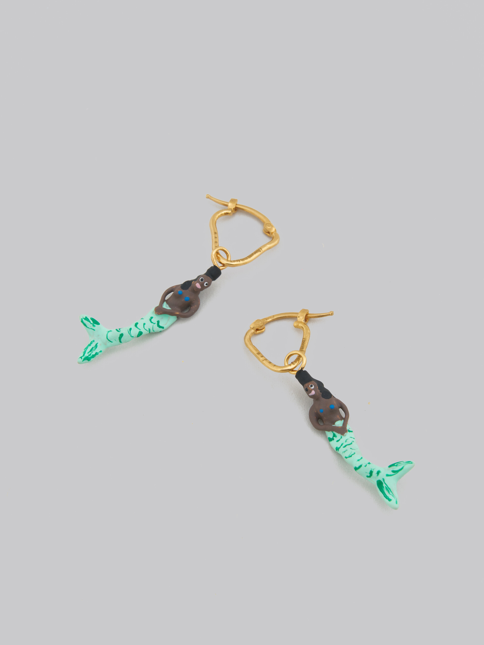 Earrings with mermaid pendant - Earrings - Image 4