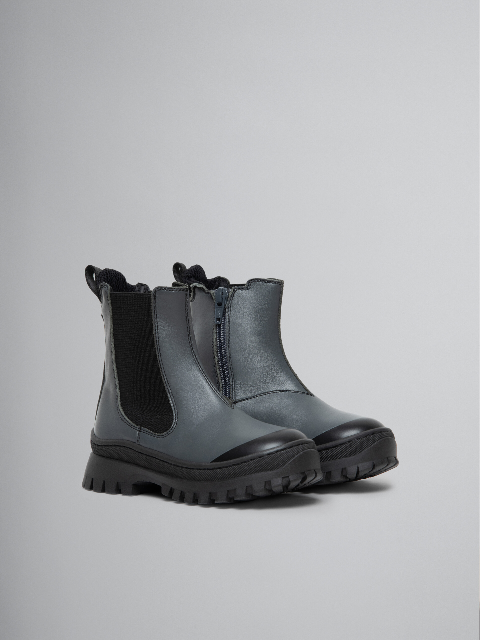 Grey leather Chelsea boot - Other accessories - Image 2