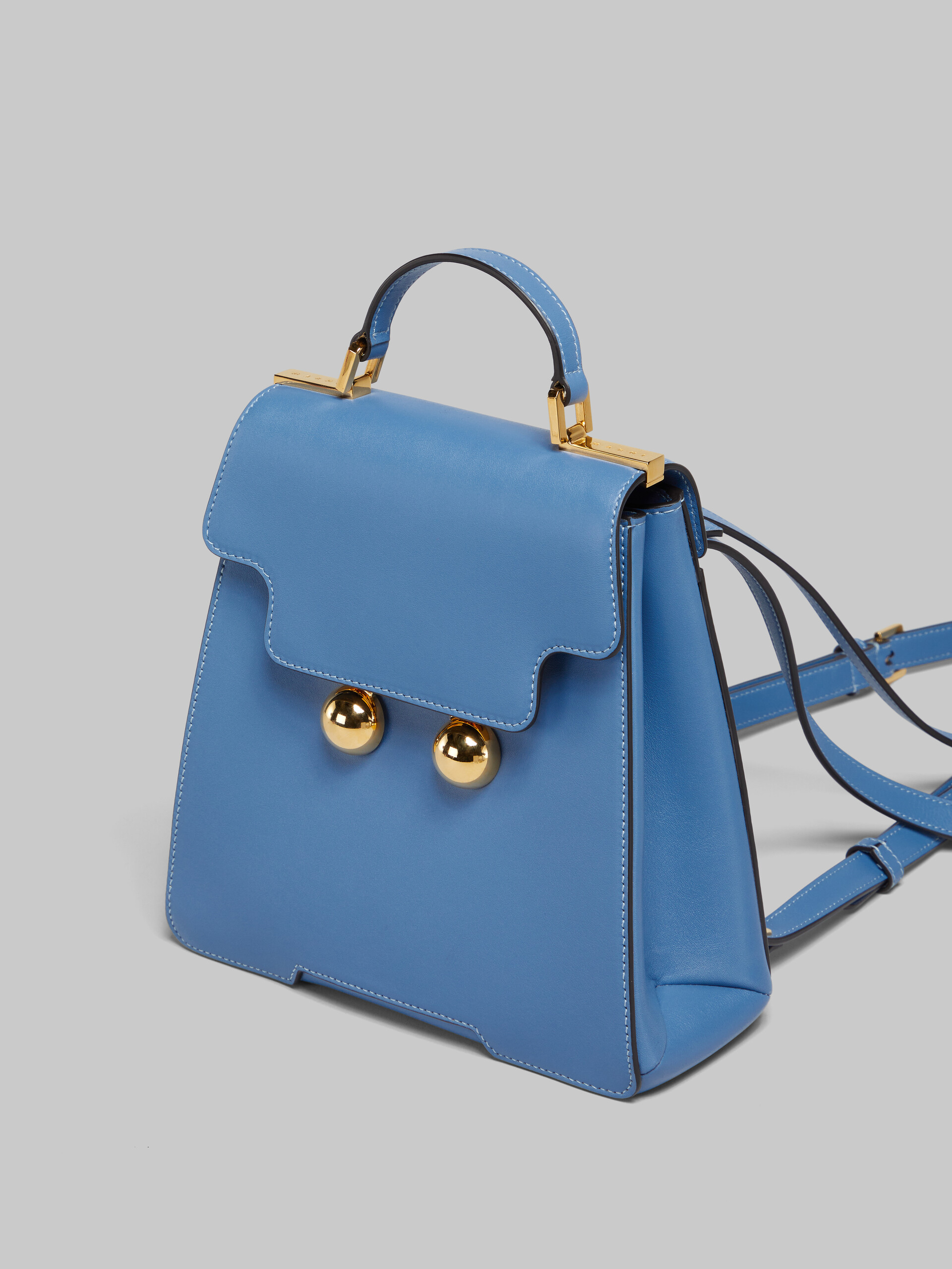 Blue leather Trunkaroo backpack - Backpack - Image 4