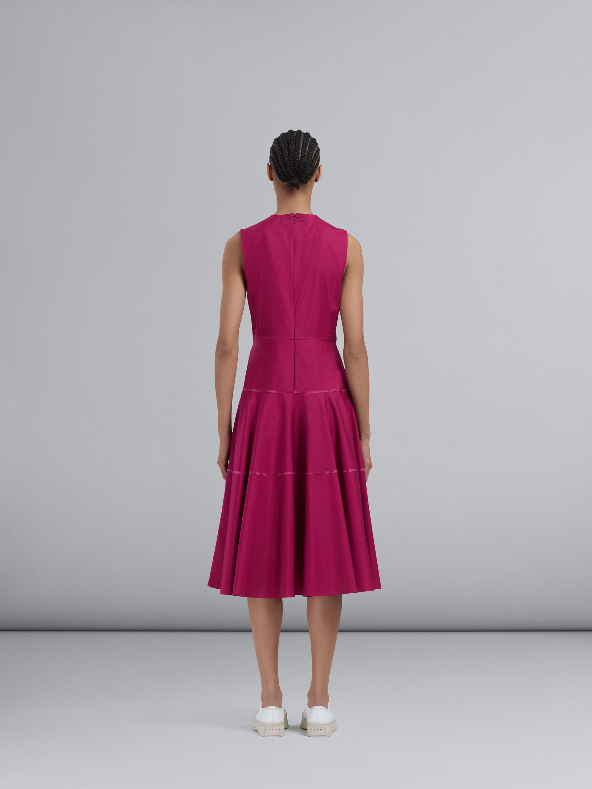Cotton poplin dress - Dresses - Image 3