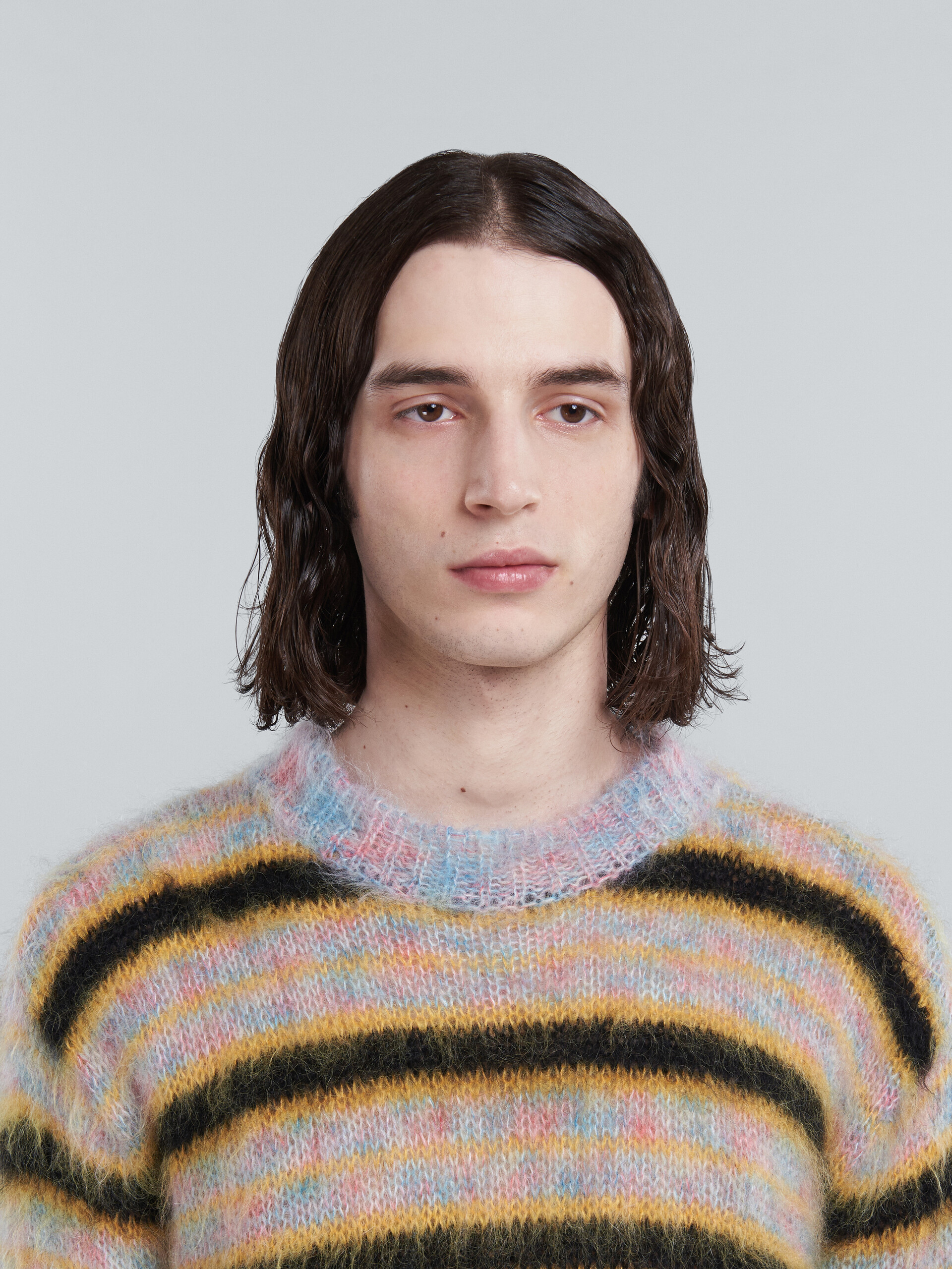 Multicolour striped mohair sweater - Pullovers - Image 4