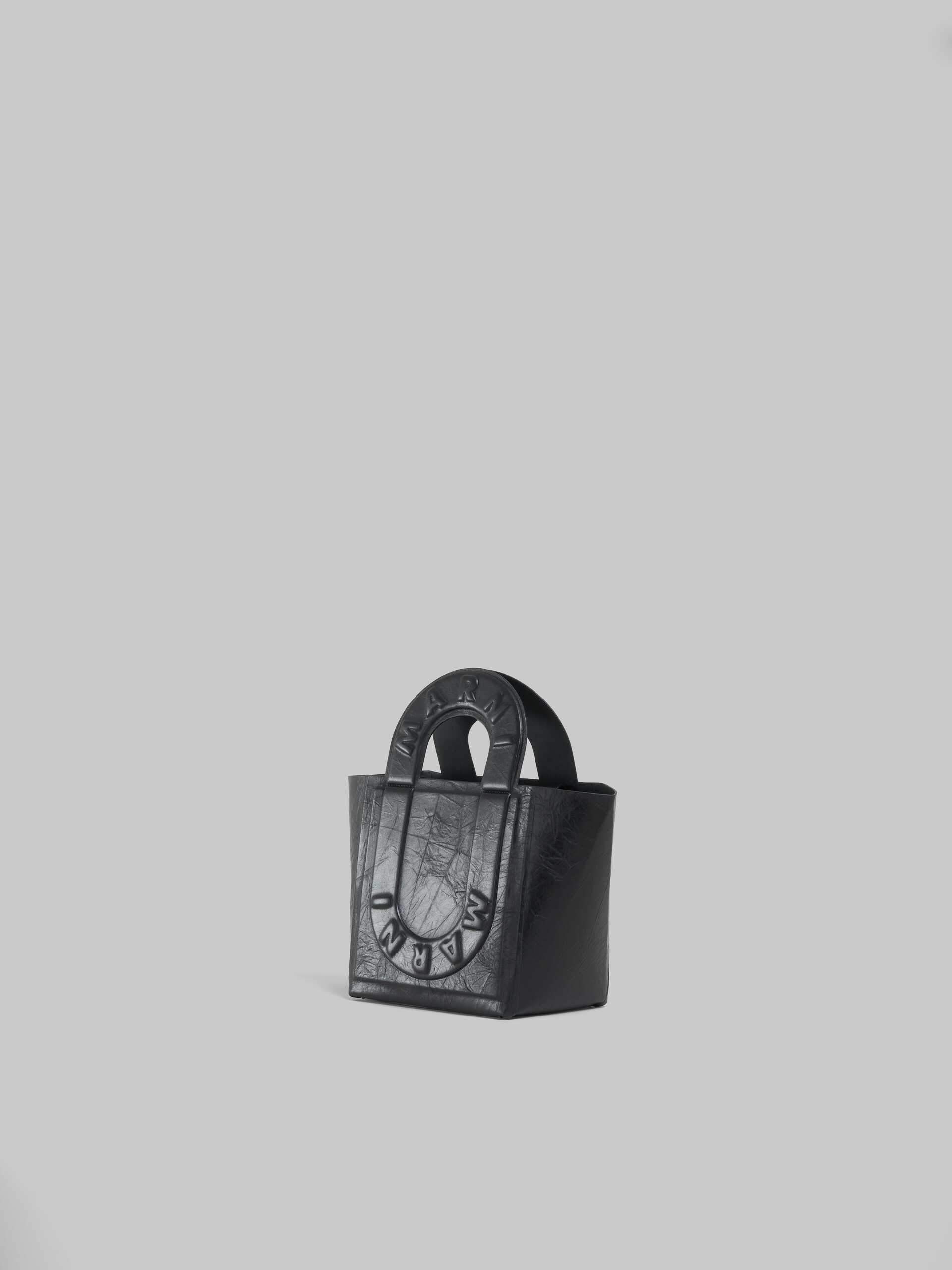 グレー レザー製 Sweedy スモール トートバッグ - ショッピングバッグ - Image 3
