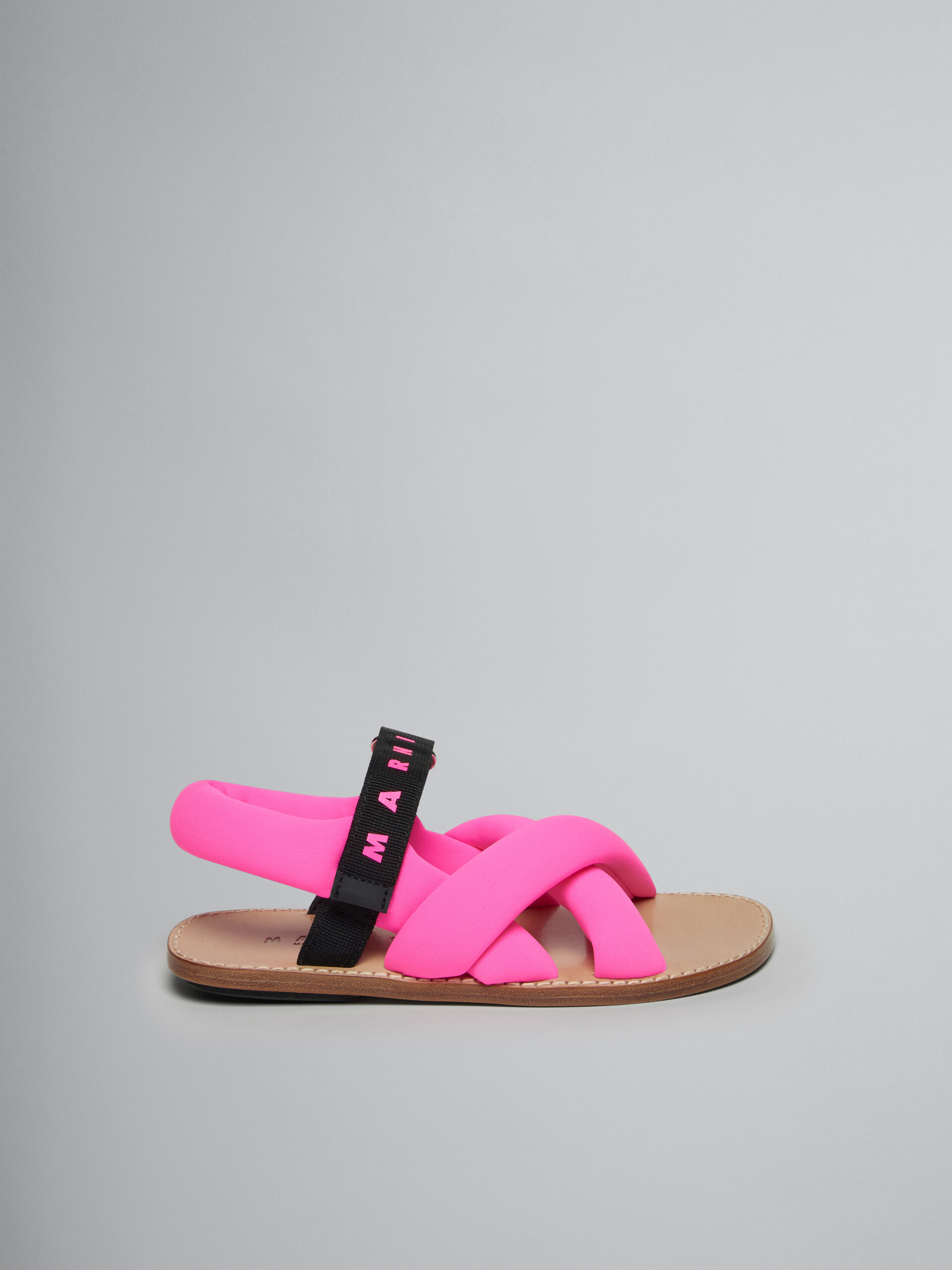 Padded sandals with logo | Marni