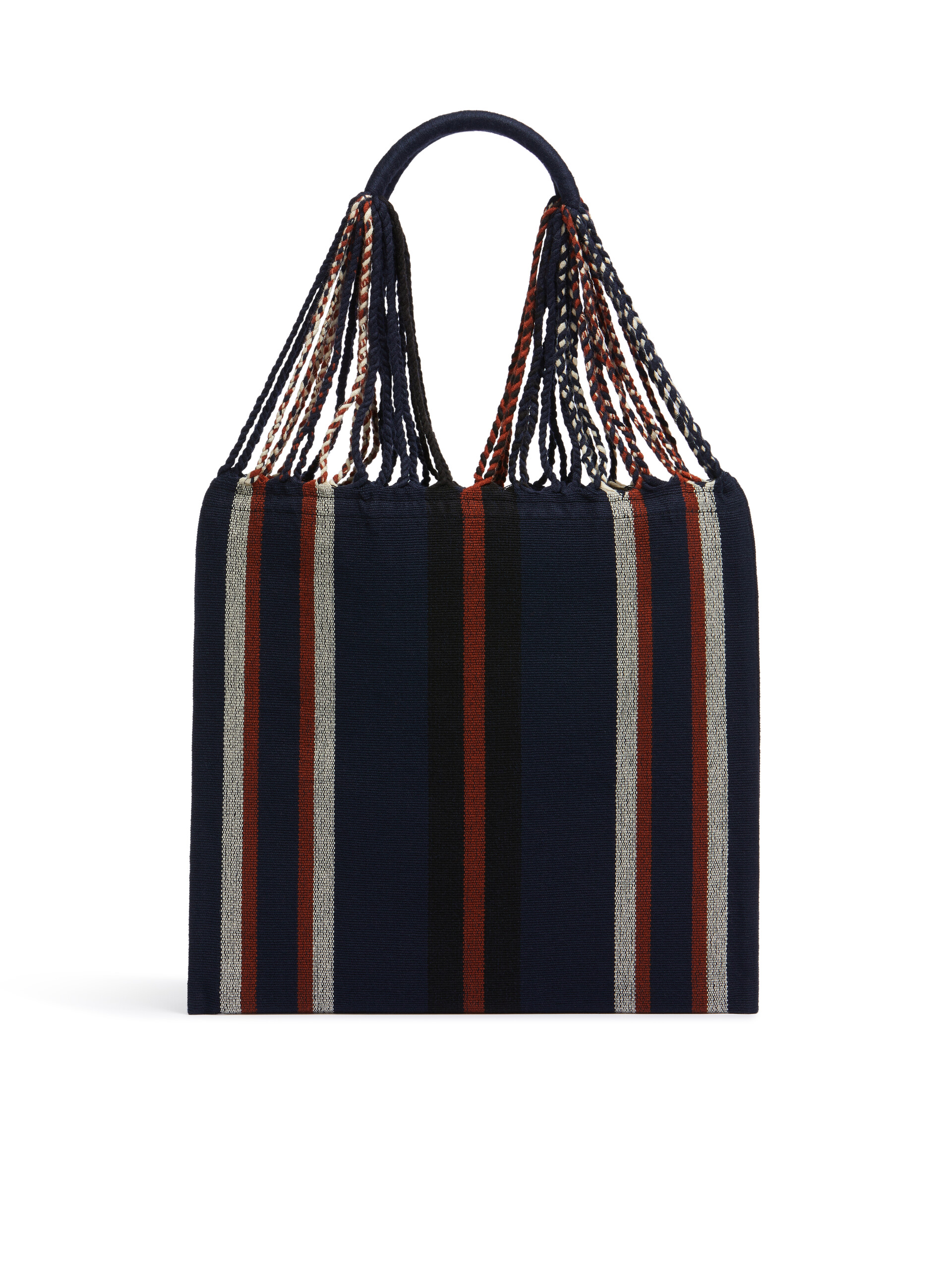 MARNI MARKET ポリエステル ショッピングバッグ ハンモック風ハンドル付き グレー/ターコイズ/レッド - ハンドバッグ - Image 3