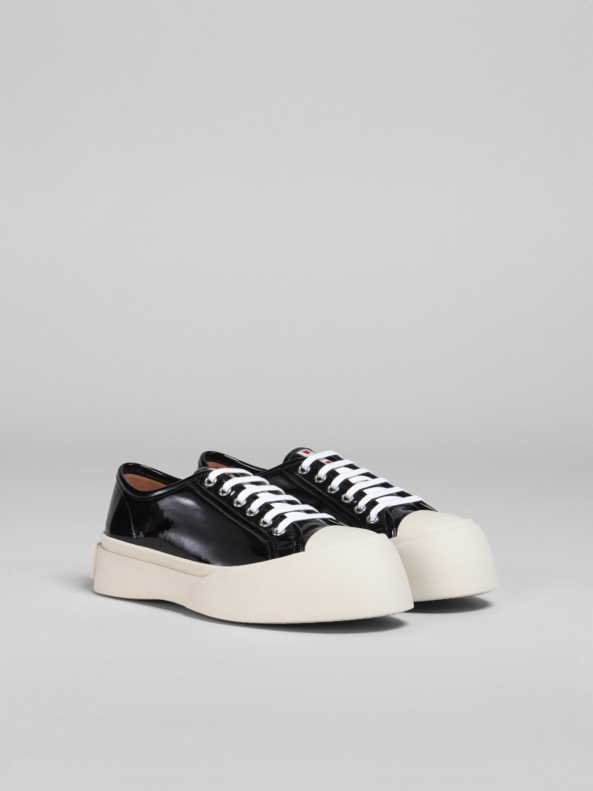 Black patent leather PABLO lace-up sneaker - Sneakers - Image 2