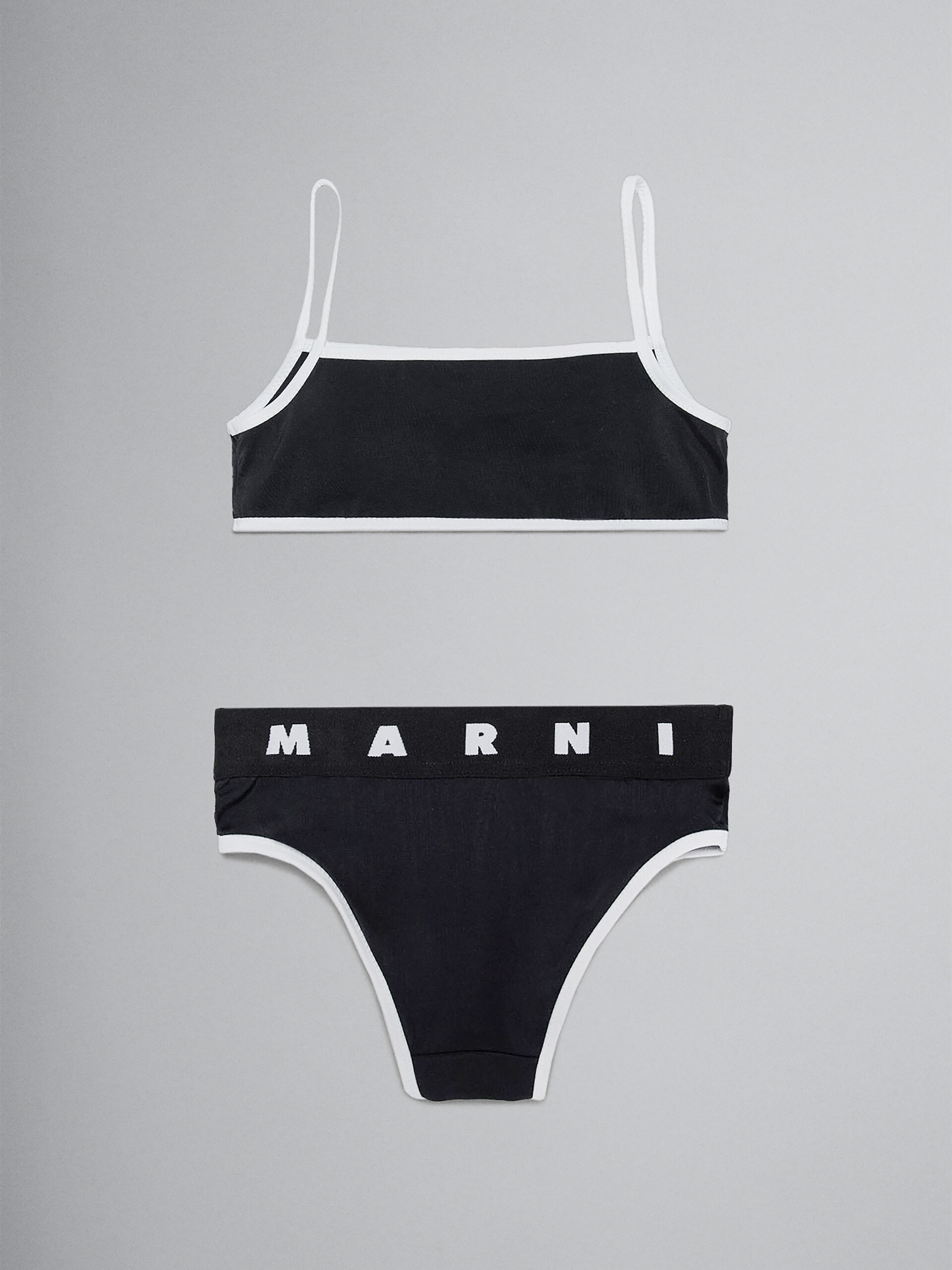Black bikini with logo - Beachwear - Image 2