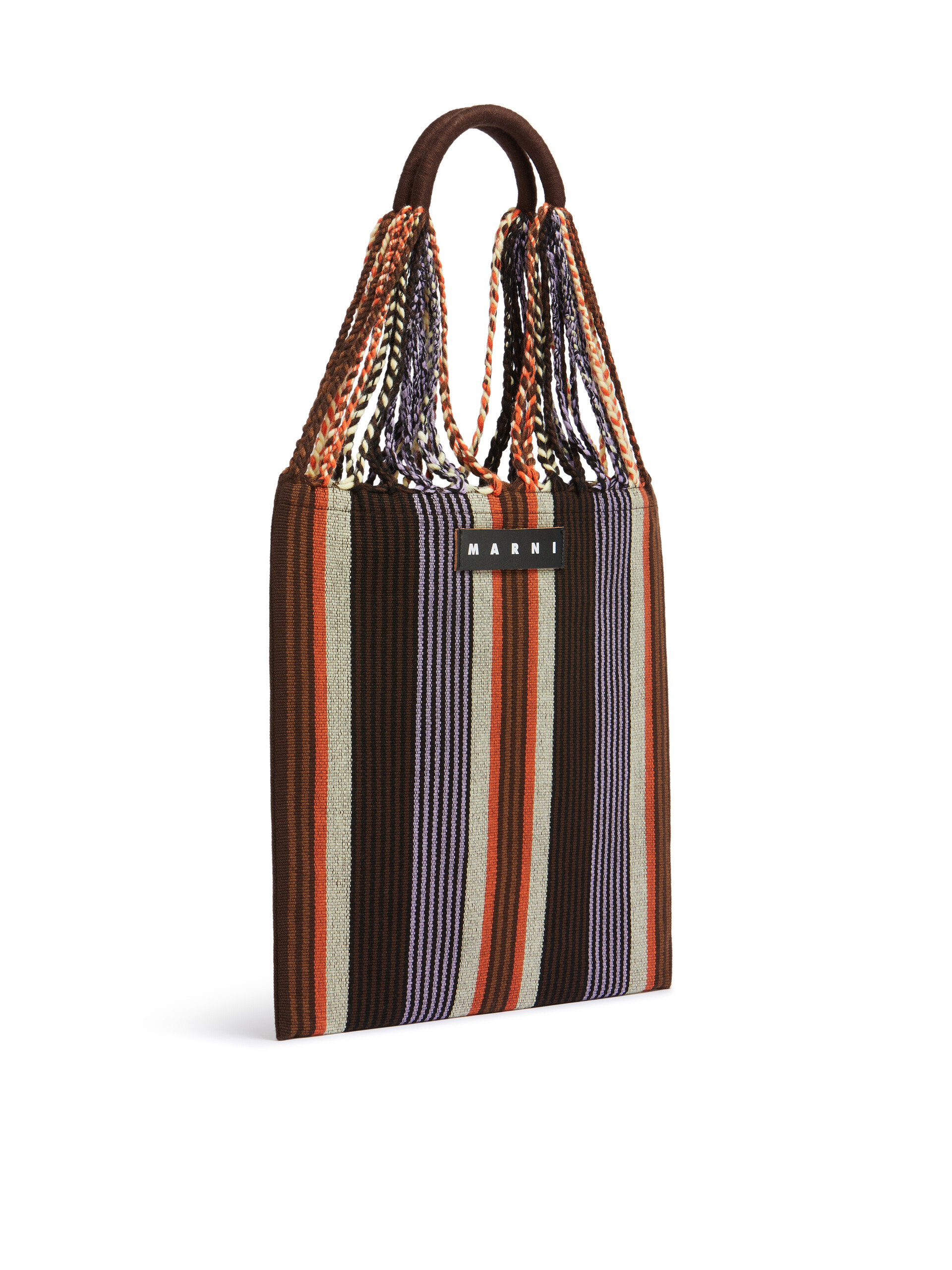 MARNI MARKET ポリエステル ショッピングバッグ ハンモック風ハンドル付き グレー/ターコイズ/レッド - ハンドバッグ - Image 2