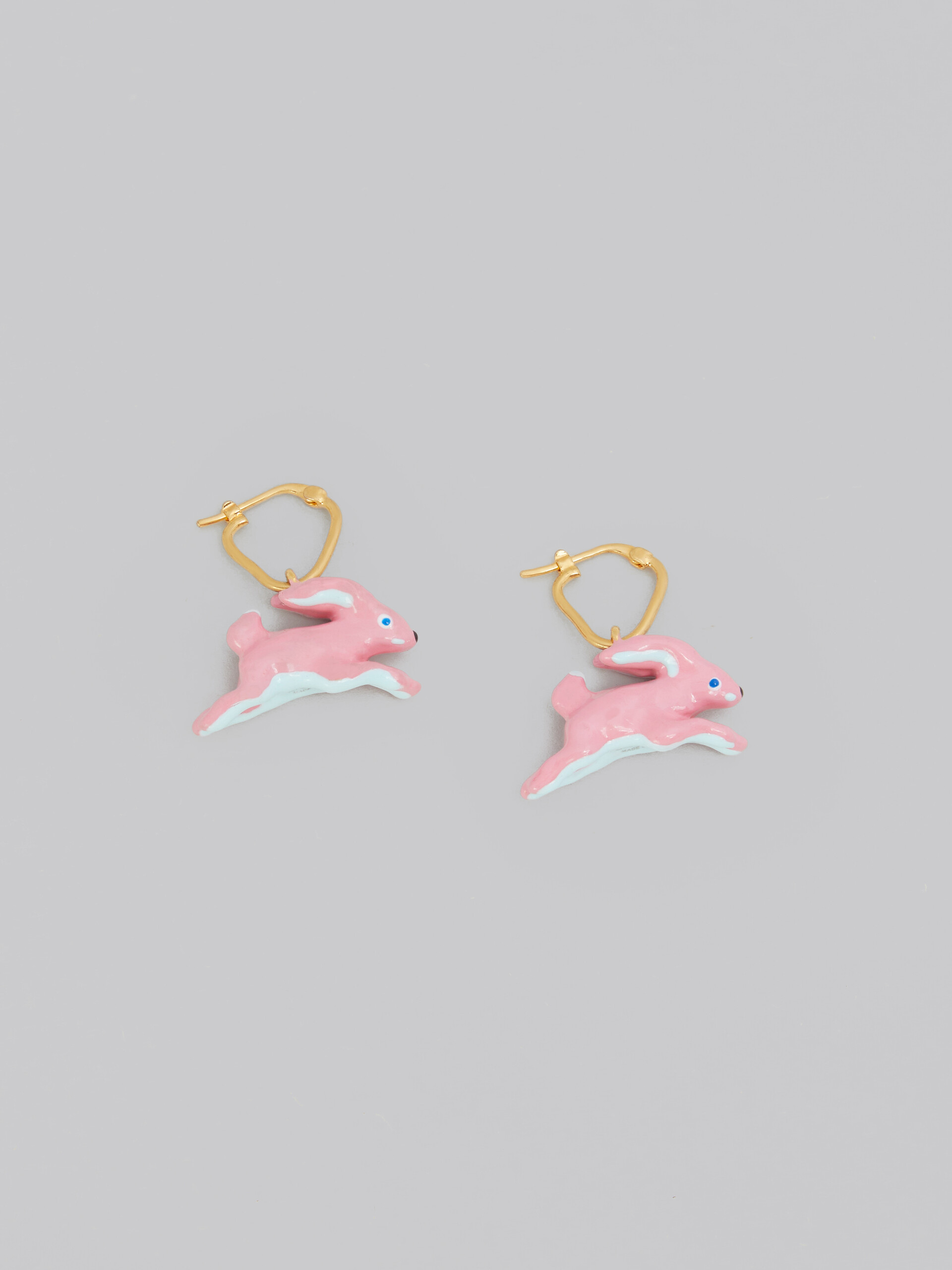 Earrings with rabbit pendant - Earrings - Image 4