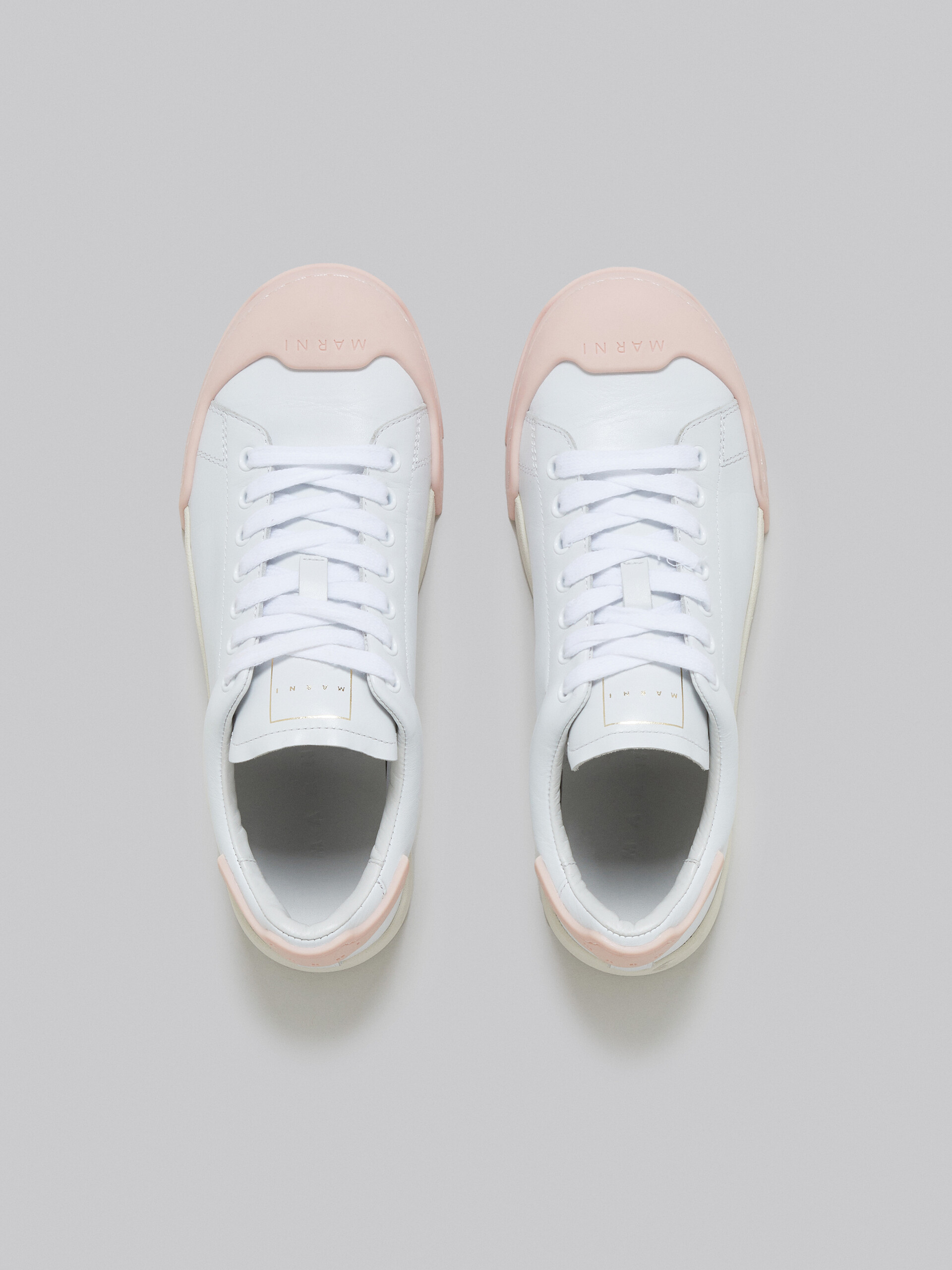 Dada Bumper sneaker in white and pink leather - Sneakers - Image 4