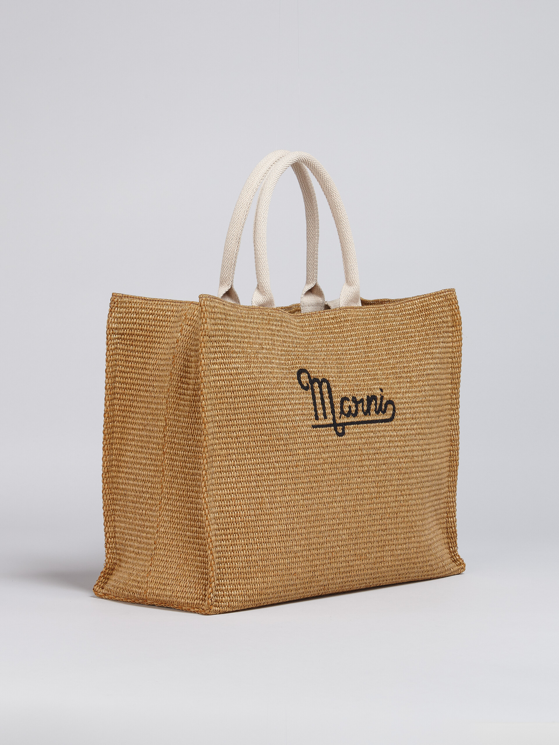 Embroidered logo raffia SUMMER shopping bag - Shopping Bags - Image 5