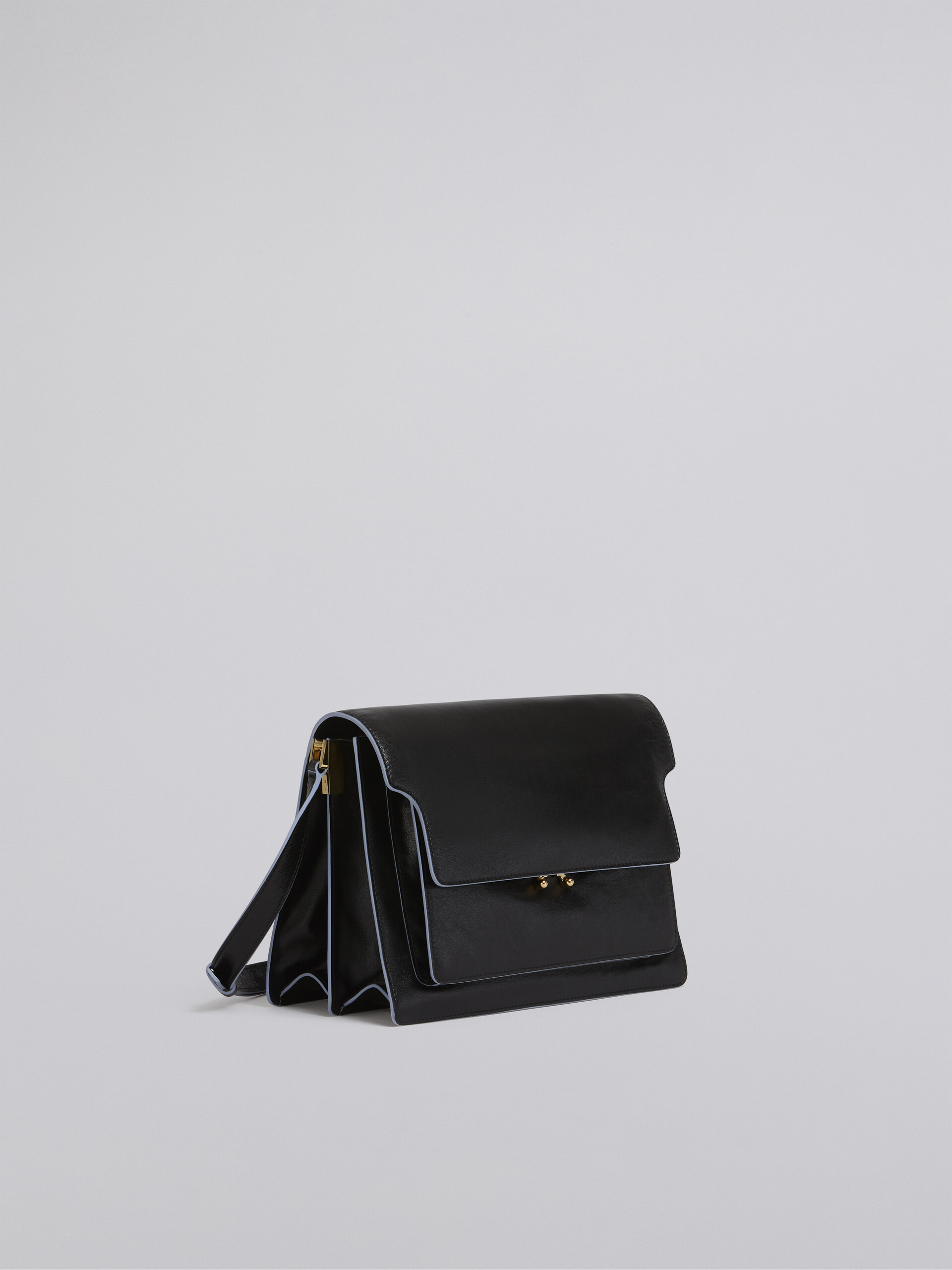 TRUNK SOFT bag in black tumbled calf - Shoulder Bag - Image 5