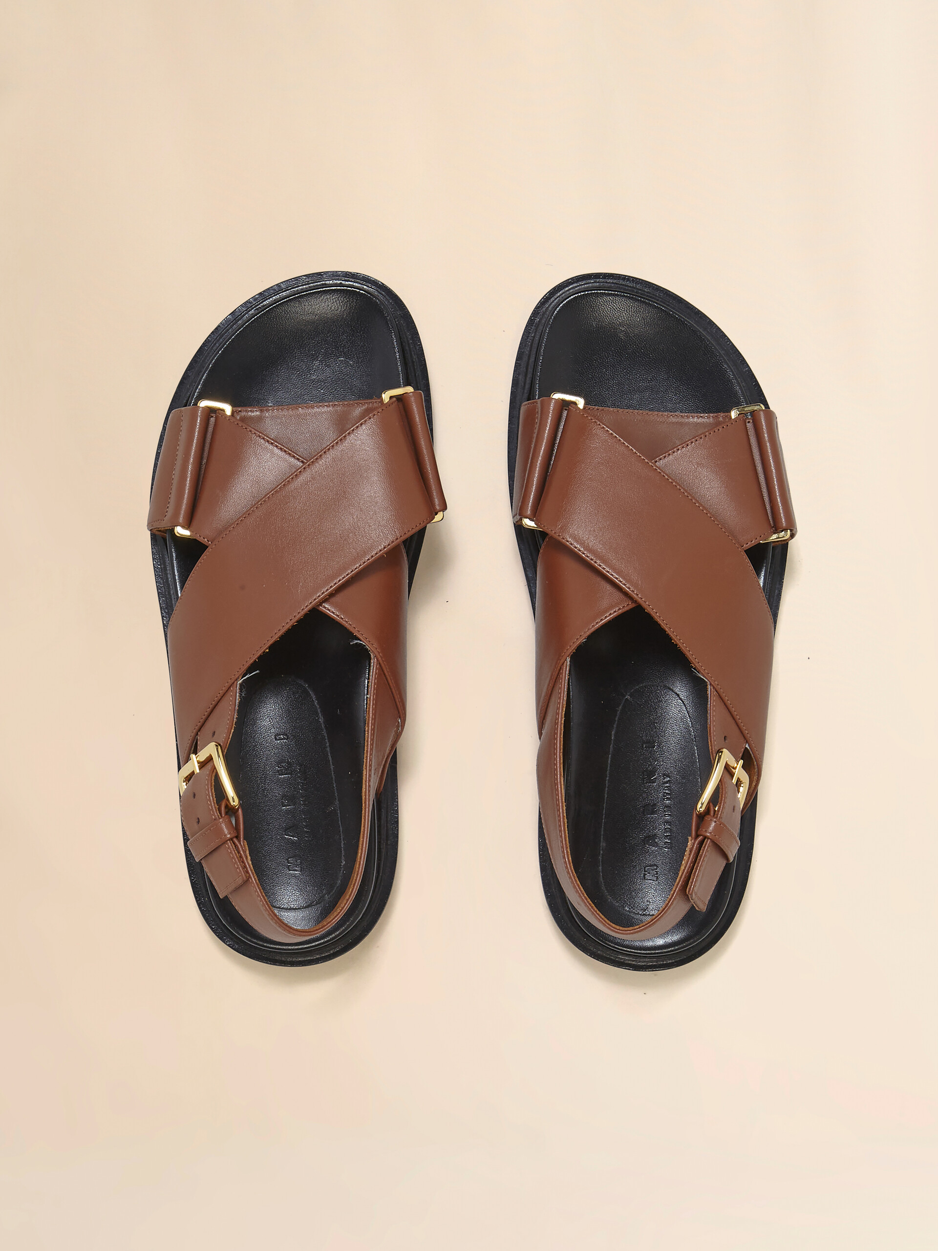 Brown leather Fussbett - Sandals - Image 4