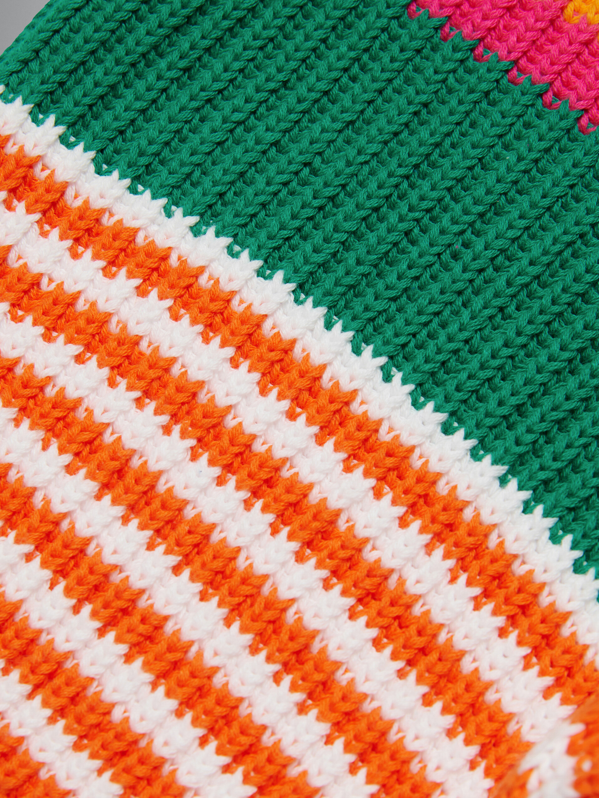 Multicolor striped knit shorts - Pants - Image 4