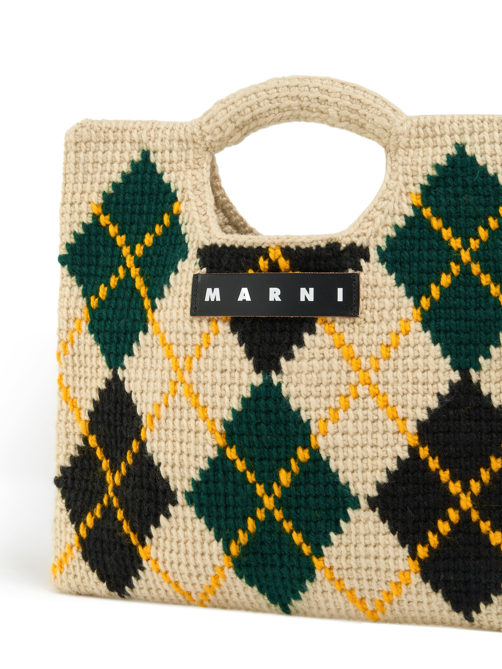ホワイト ロンバス テックウール Marni Market Horseハンドバッグ - ショッピングバッグ - Image 4