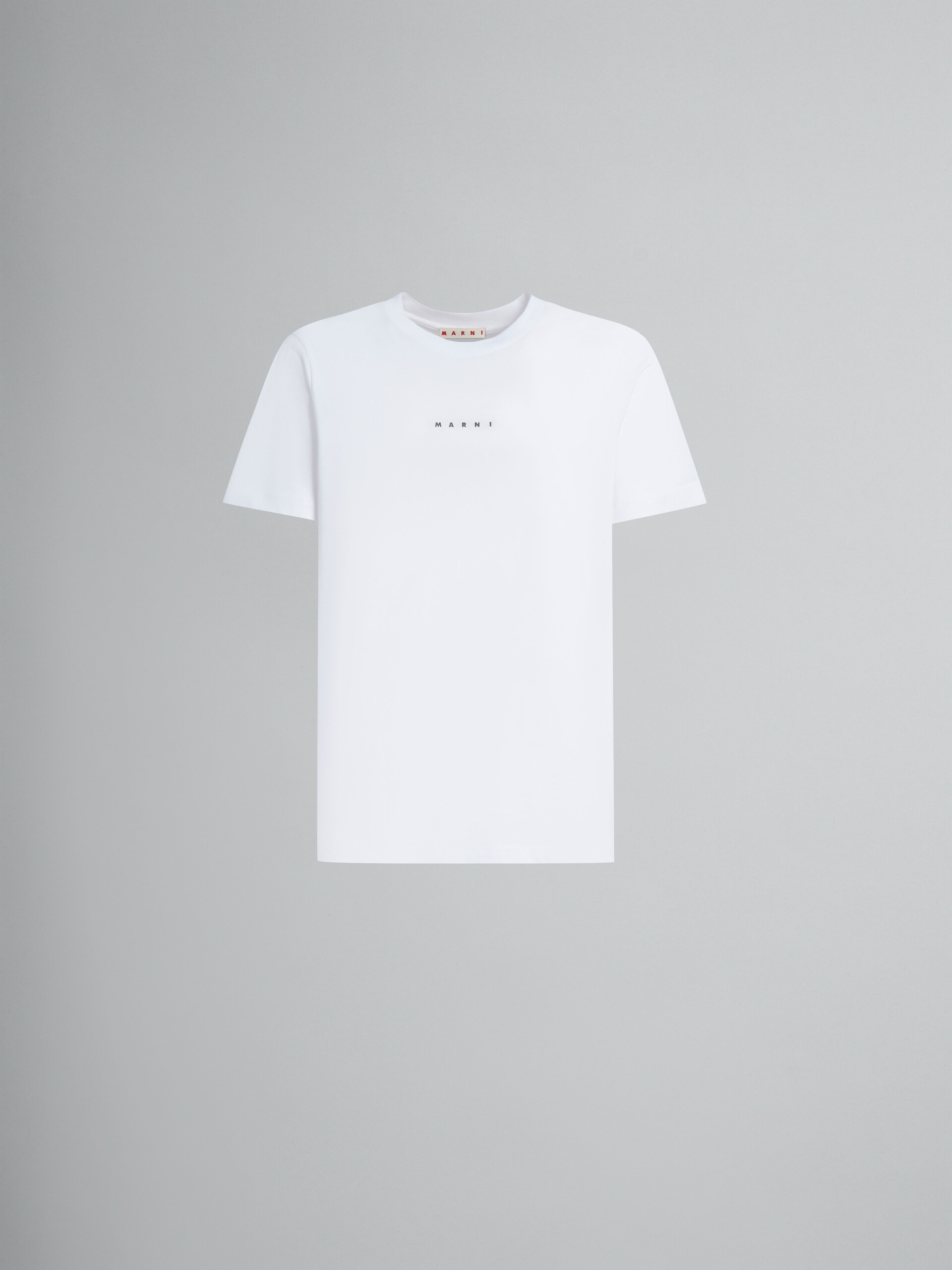 ホワイト ロゴ入りオーガニックコットン製Tシャツ | Marni
