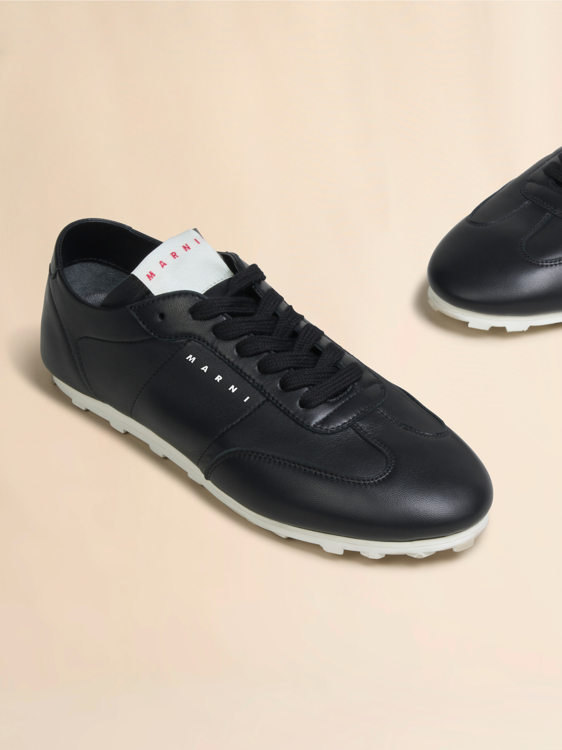 Baskets Softy Soccer en nappa noir - Sneakers - Image 4