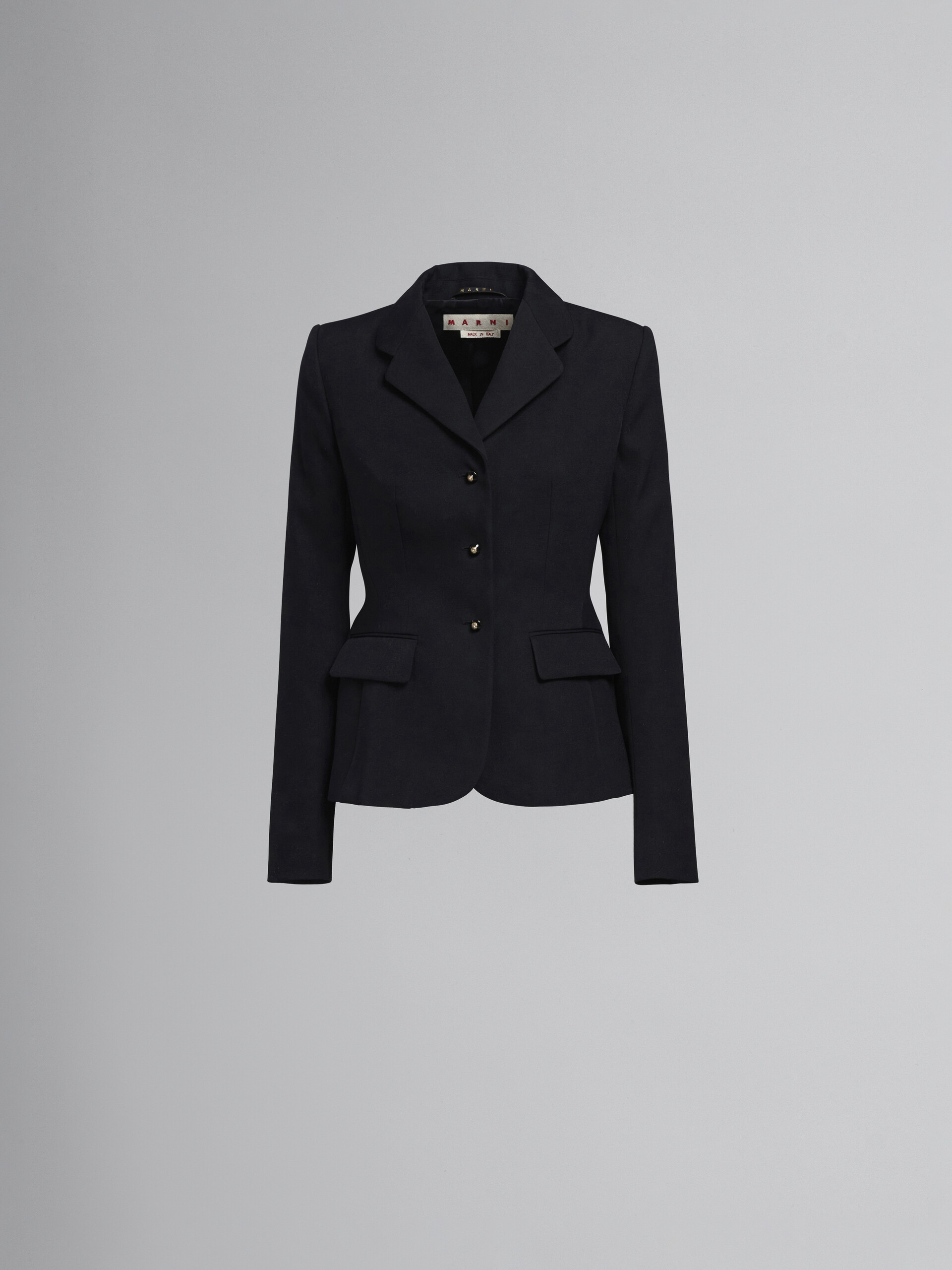 Black fitted wool blazer - Jackets - Image 1