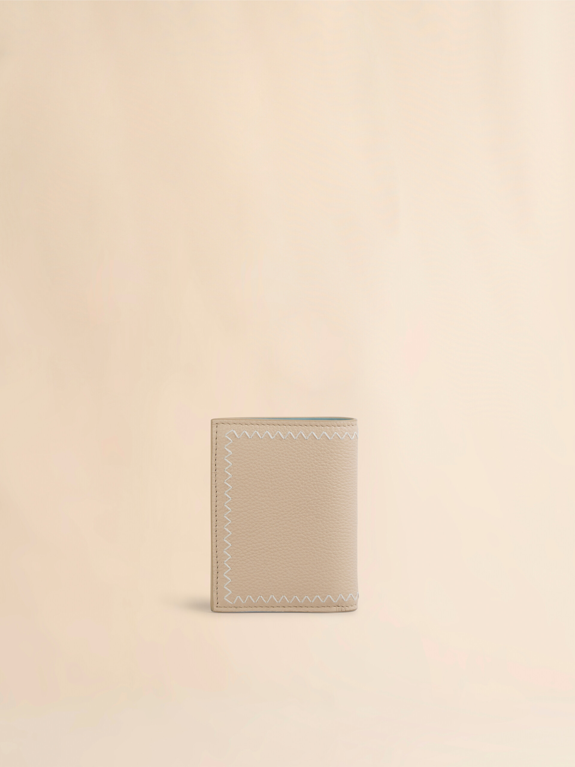 Sky blue bi-fold wallet with Marni Symbol embroidery - Wallets - Image 3