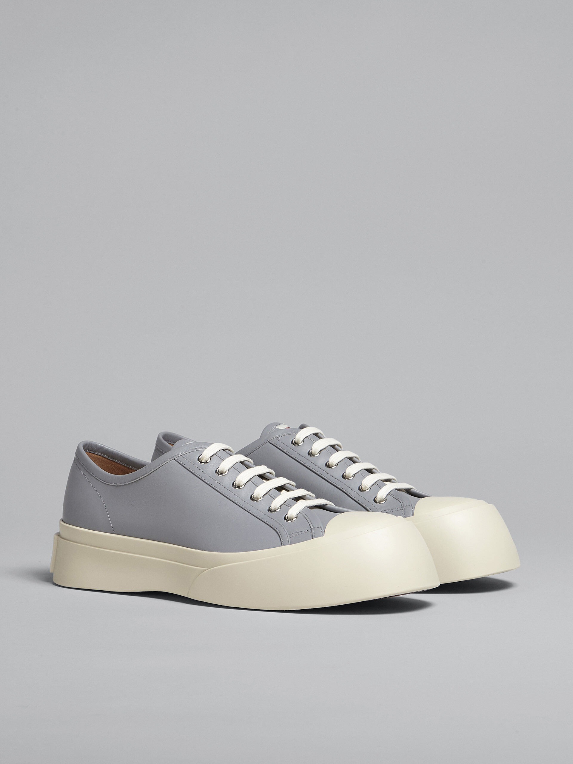 Grey nappa leather PABLO sneaker - Sneakers - Image 2