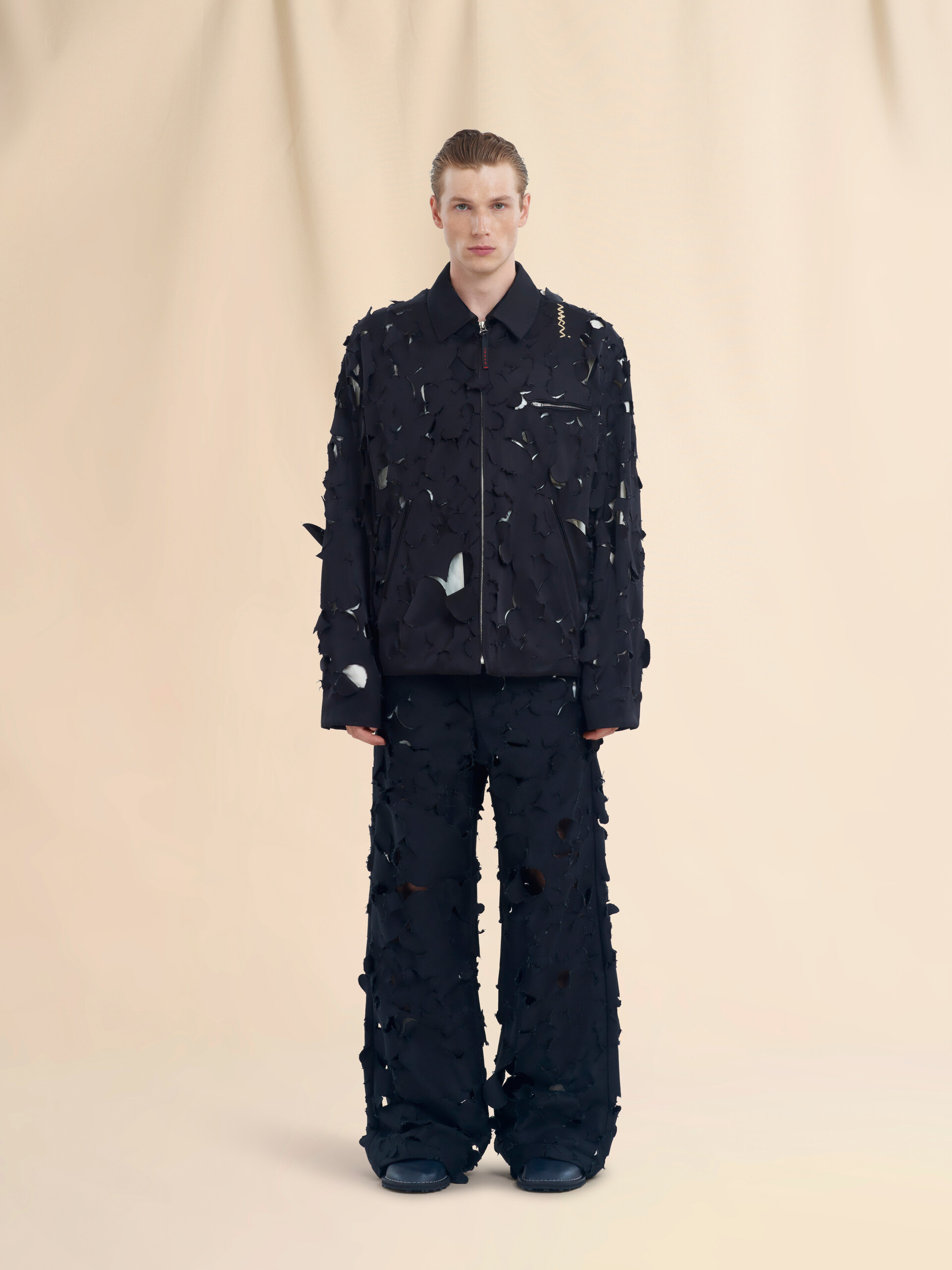 Duchess satin jacket with cut-out detail - Jackets - Image 2