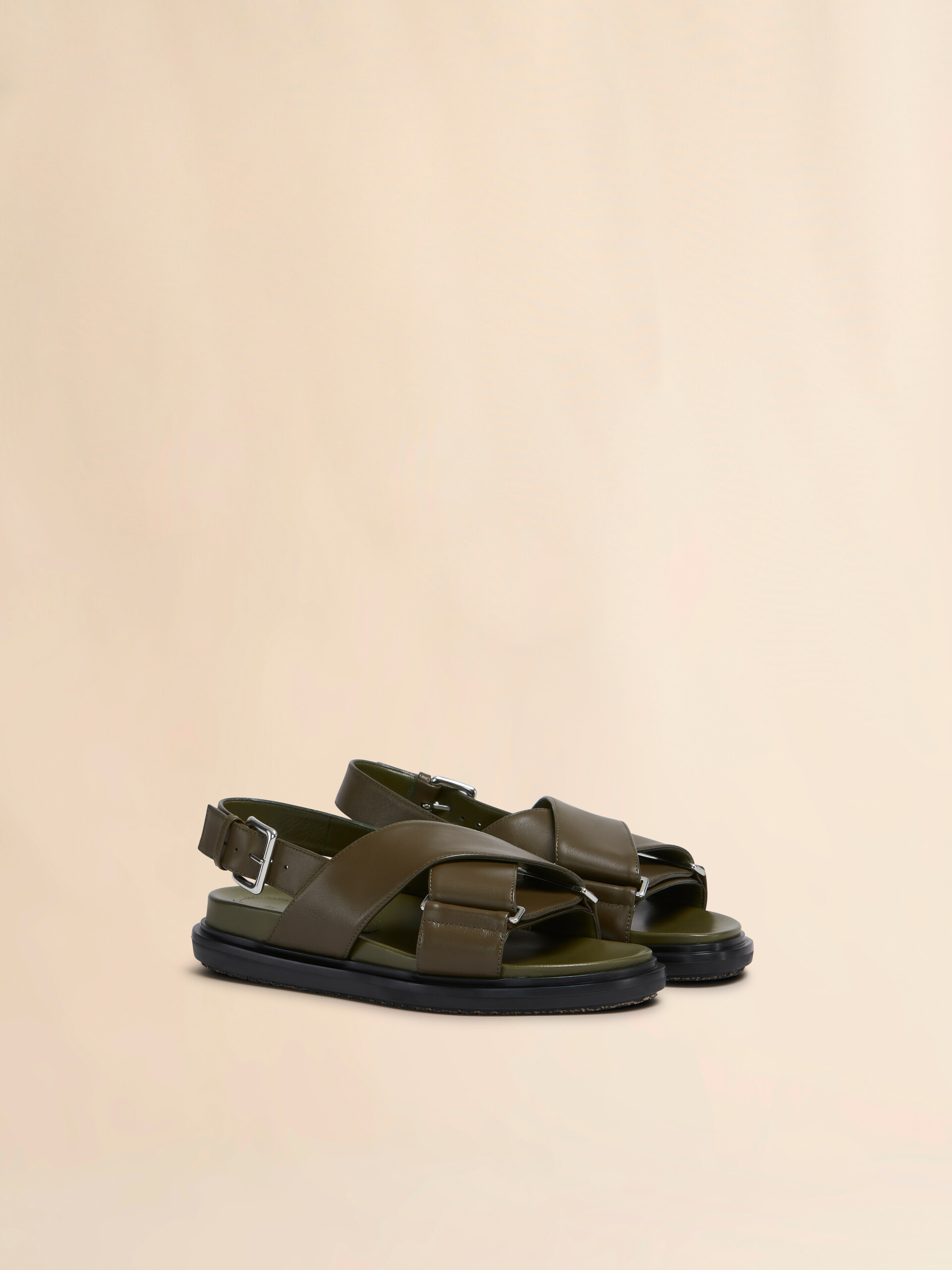 Brown leather Fussbett - Sandals - Image 2