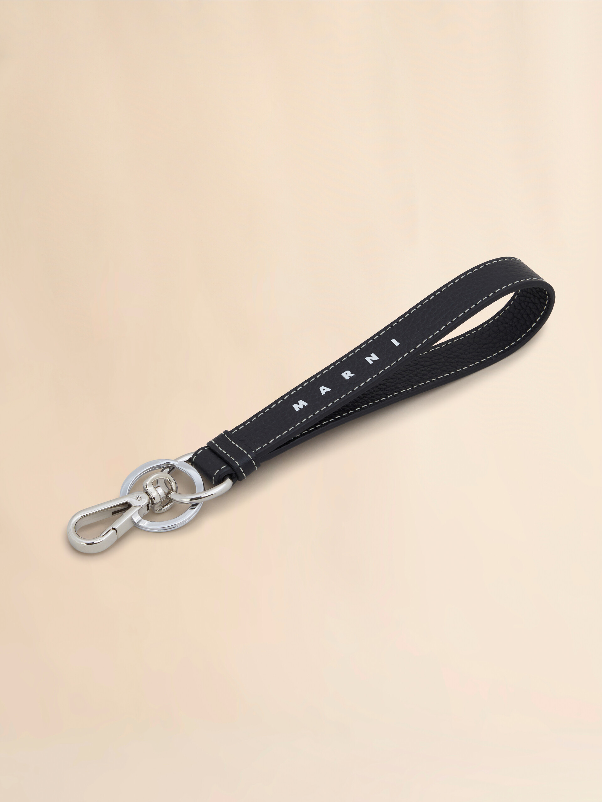 Black leather keyring - Key Rings - Image 2