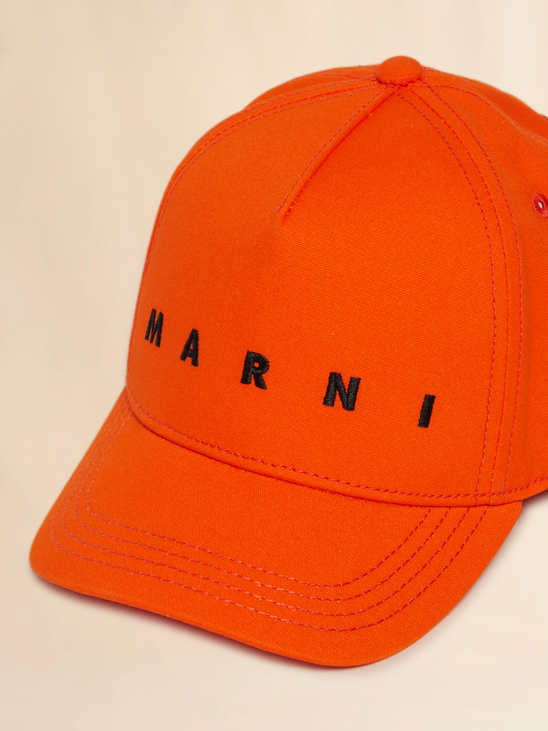 Green cotton baseball cap with embroidered logo - Caps - Image 3