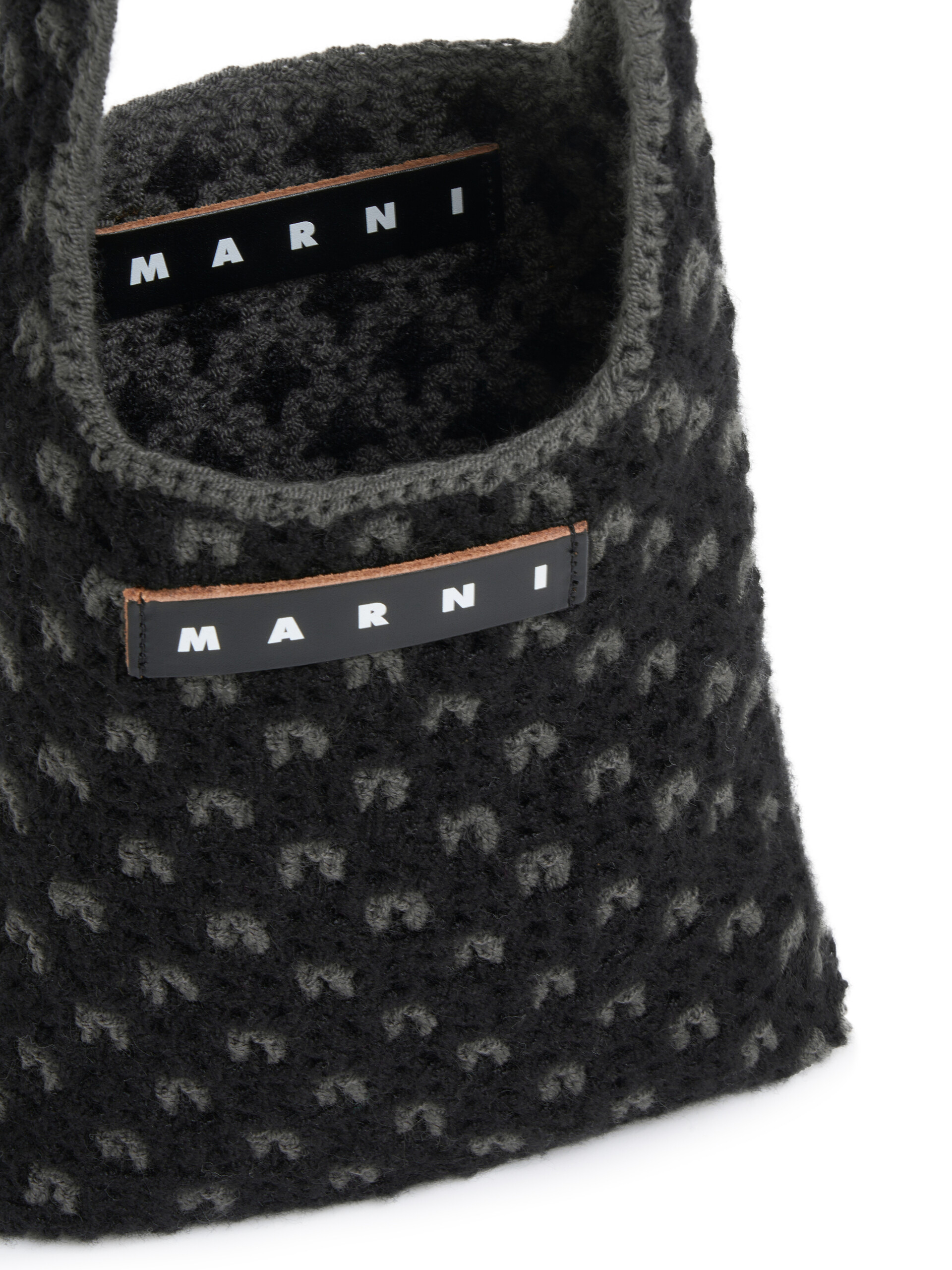 レッド MARNI MARKET リバーシブルニット ミニバッグ - ショッピングバッグ - Image 4