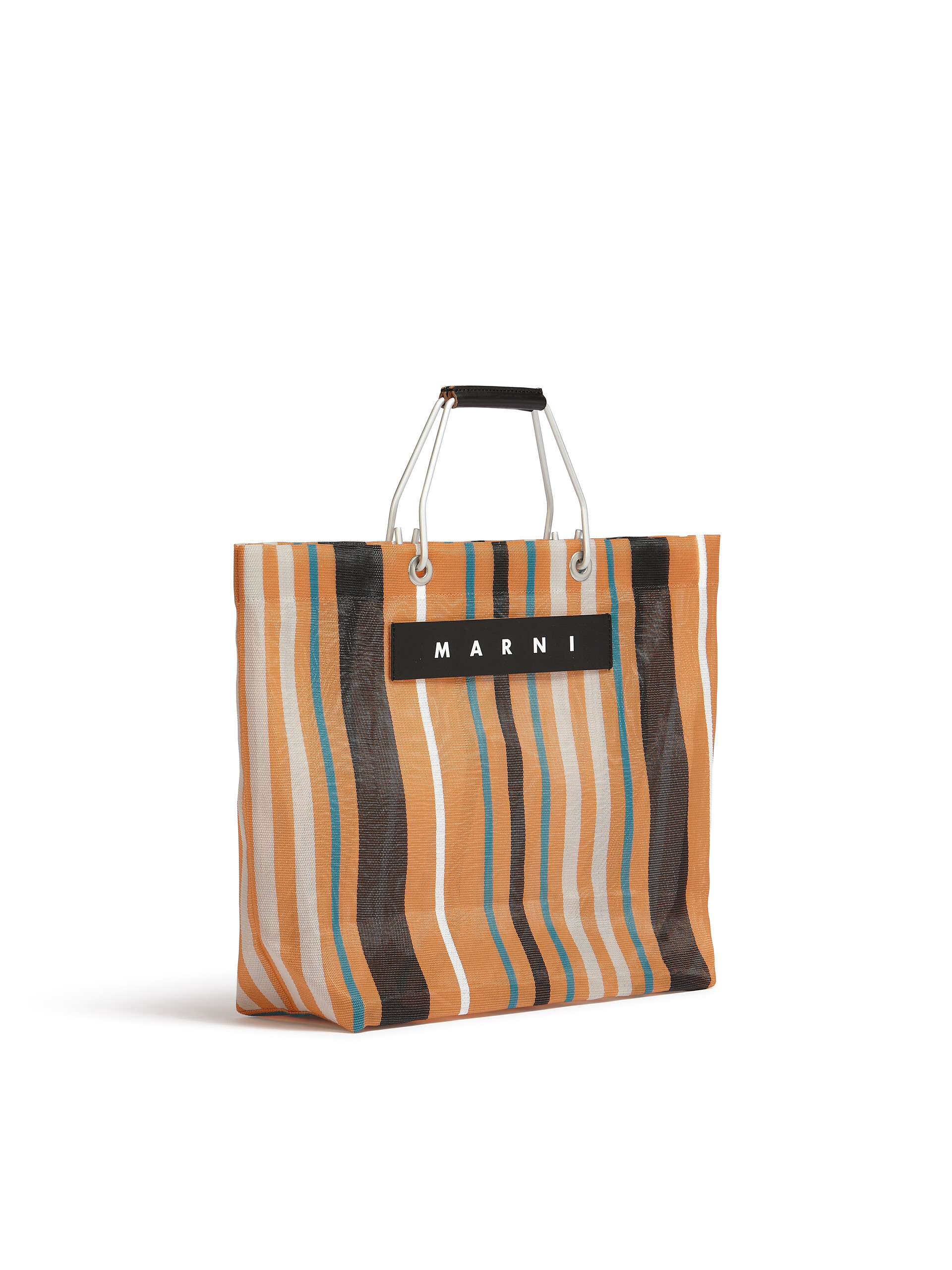 MARNI MARKET STRIPE multicolor orange bag - Shopping Bags - Image 2