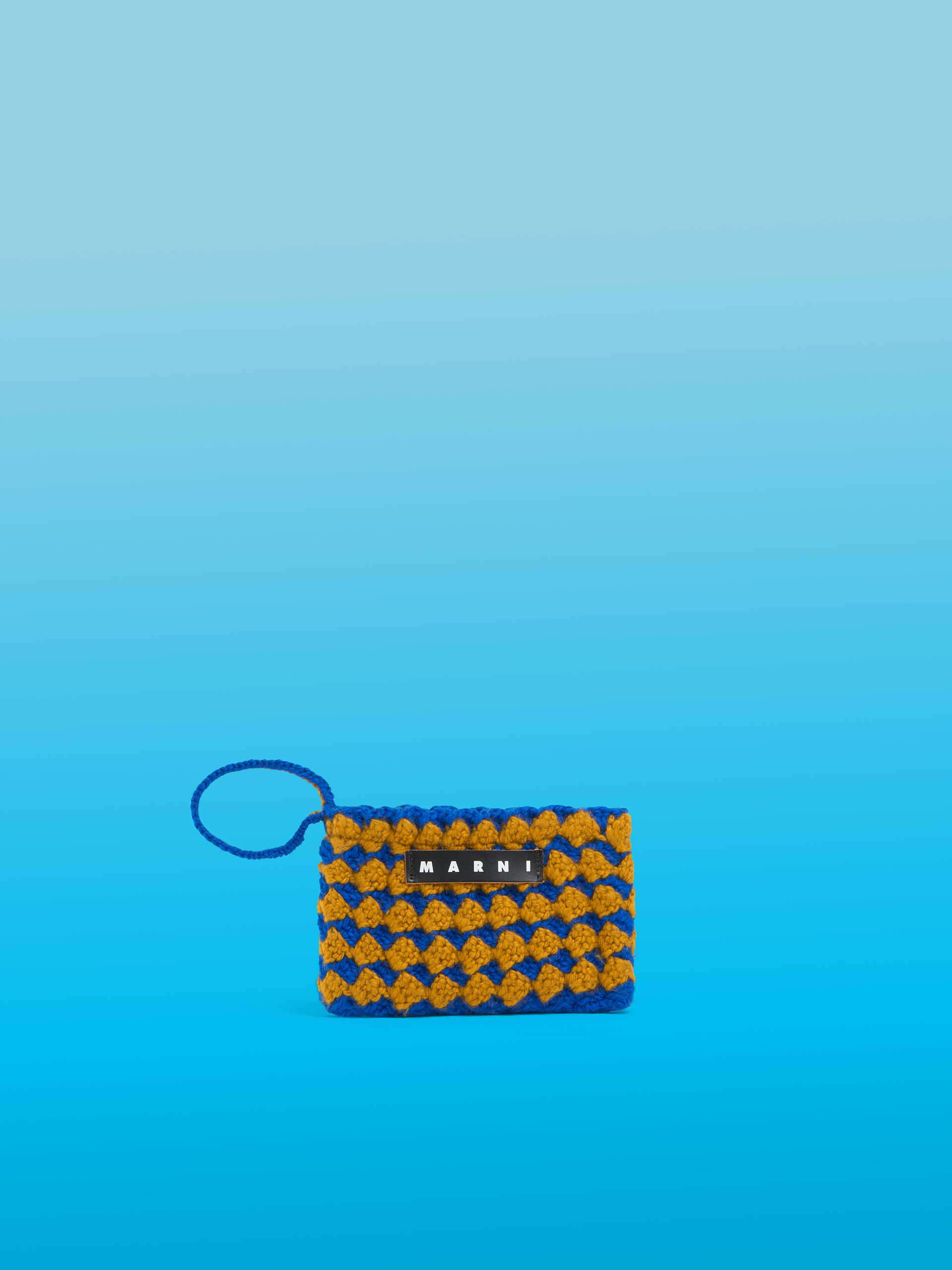 ブラウン クロシェ Marni Market Rosal ミディアムポーチ | Marni
