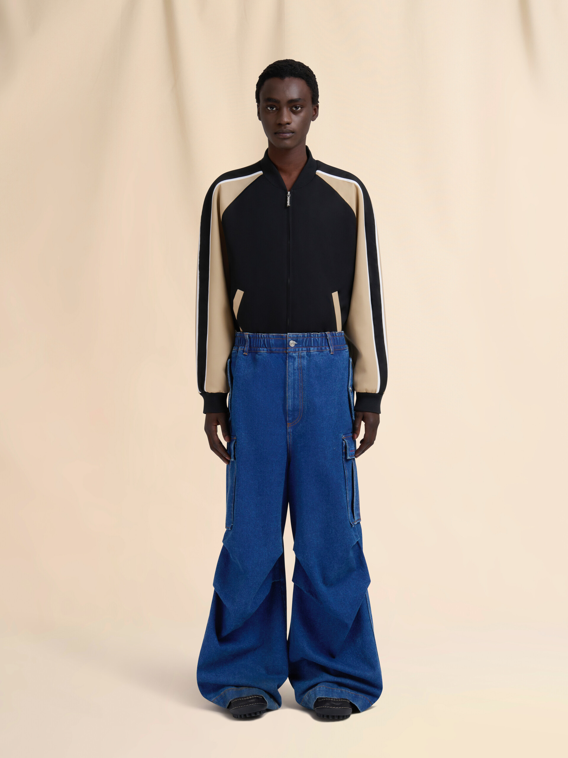 Blue denim cargo pants with Trunkaroo logo - Pants - Image 2