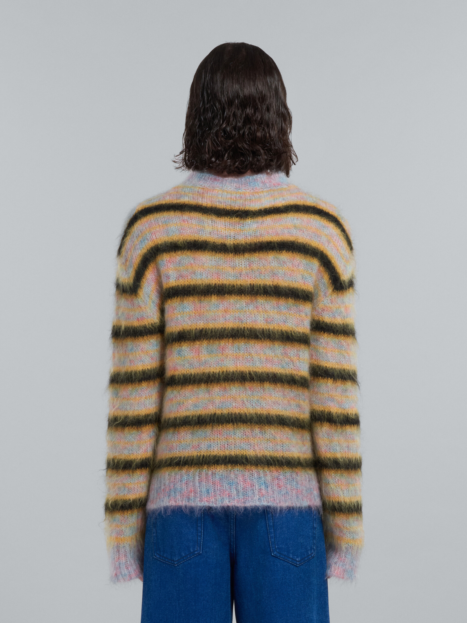 Multicolour striped mohair sweater - Pullovers - Image 3