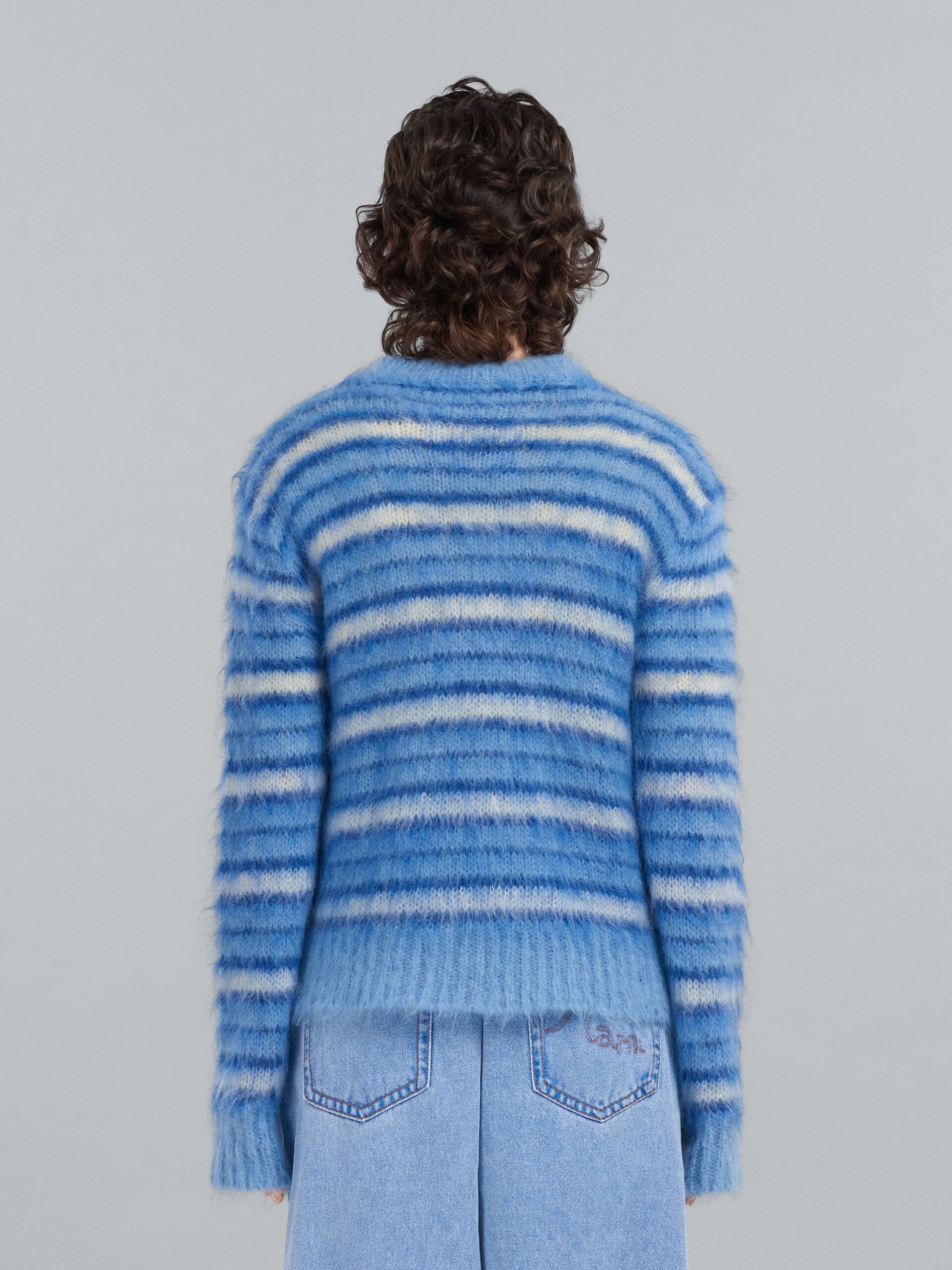 Stripes mohair and wool sweater - Pullovers - Image 3