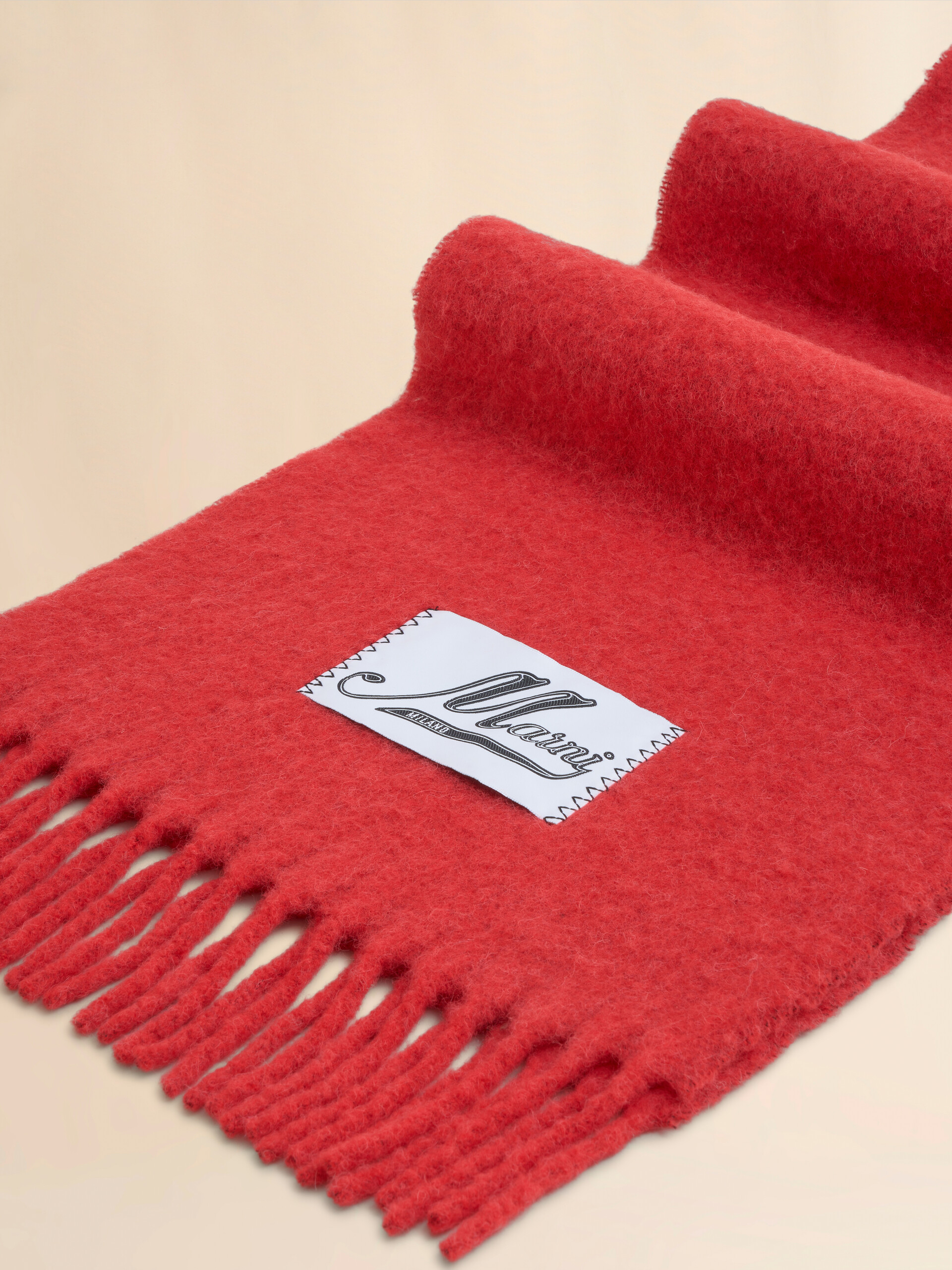 Sciarpa in alpaca azzurra - Sciarpe - Image 3