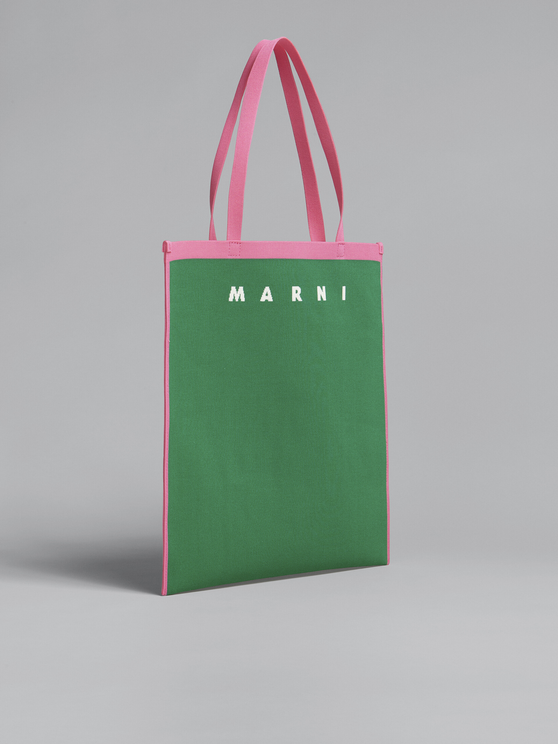 Green and fuchsia jacquard bag - Shopping Bags - Image 6