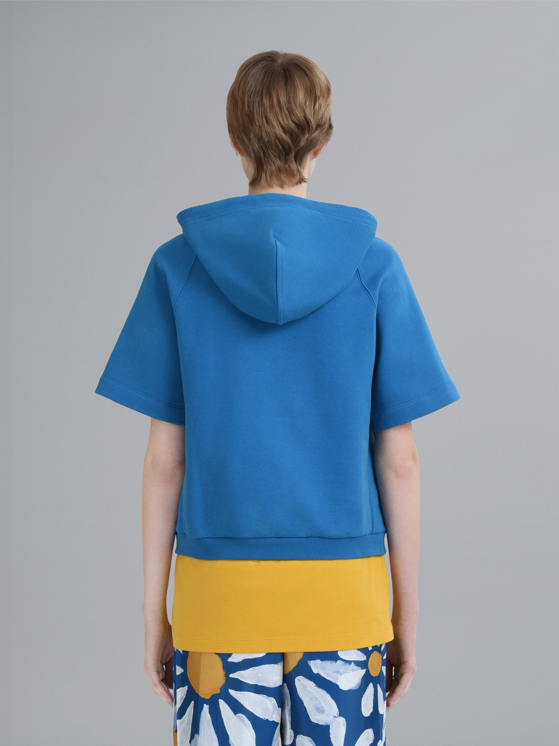 Daisy logo print cotton hooded sweatshirt - Sweaters - Image 3