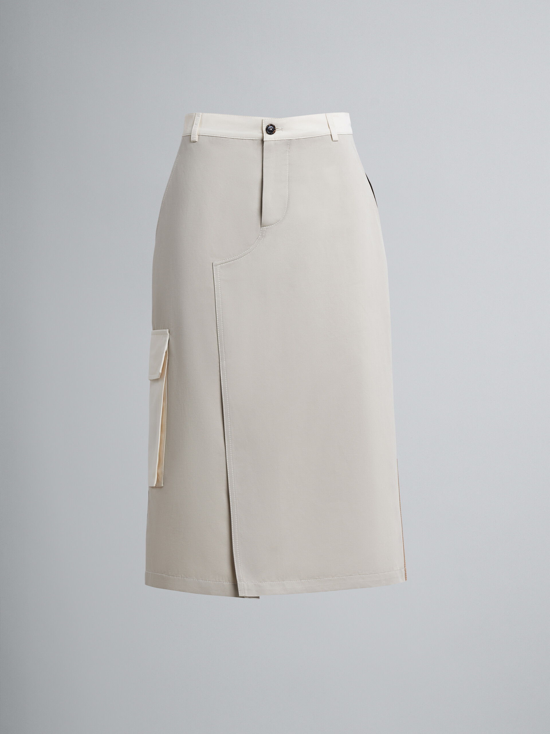 Cotton drill skirt - Skirts - Image 1