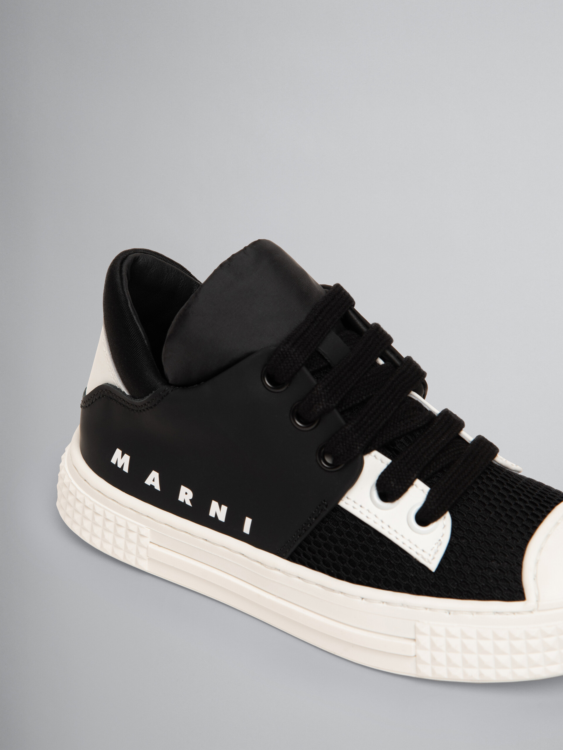 Black leather sneaker with Marni logo - Other accessories - Image 4