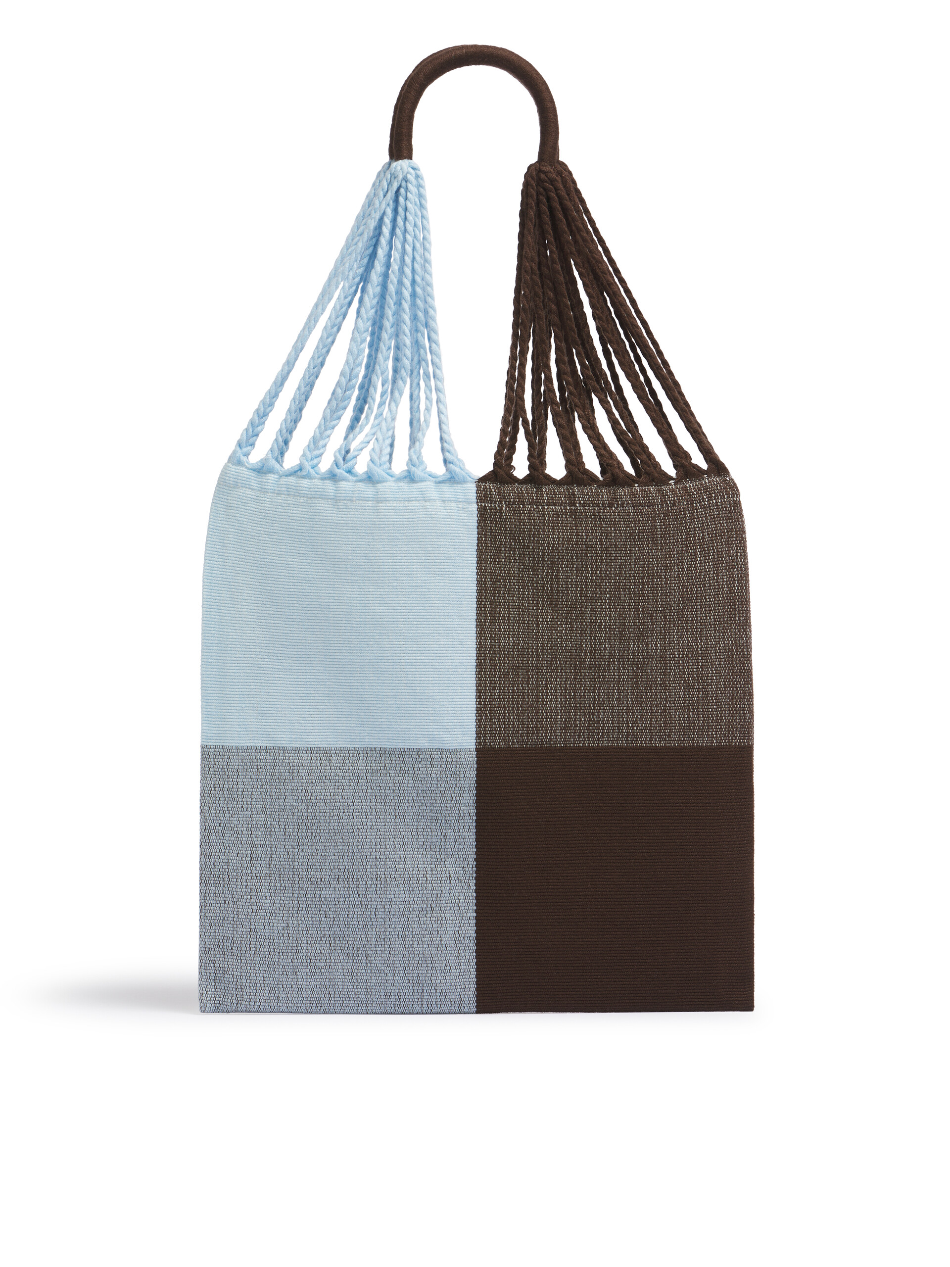 MARNI MARKET ポリエステル ショッピングバッグ ハンモック風ハンドル付き グレー/ターコイズ/レッド - ハンドバッグ - Image 2